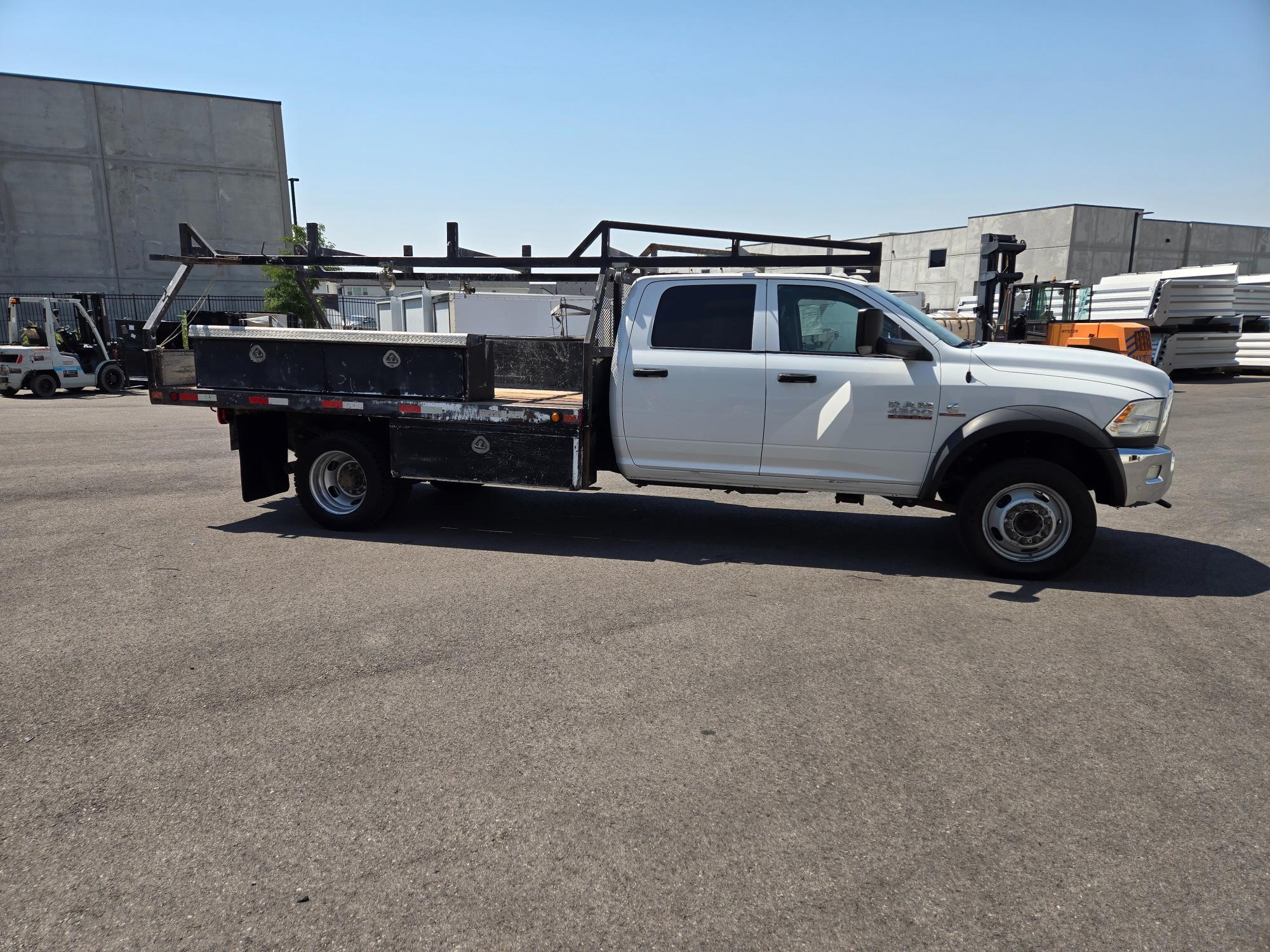 2016 RAM 4500 Crew Cab 12' Flat Bed 4 Wheel Drive
