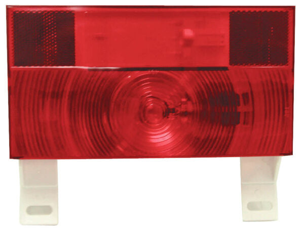Peterson Incandescent Stop/Turn/Tail, Rectangular, w/ Reflex & License Light & Bracket