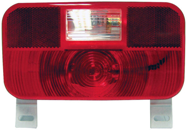 Peterson Incandescent Stop/Turn/Tail, Rectangular, w/ License Light & Bracket & Back-Up & Reflex