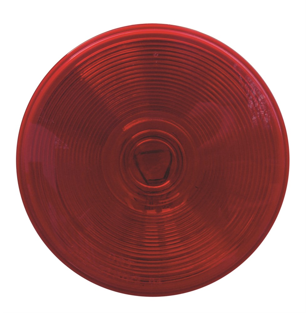 Optronics Stop Tail & Turn Light 4" Round Red Sealed Required Grommet Mount Triple Wire