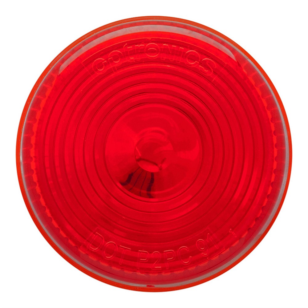 Optronics Clearance Marker Light 2" Round Red Required Double Wire Plug