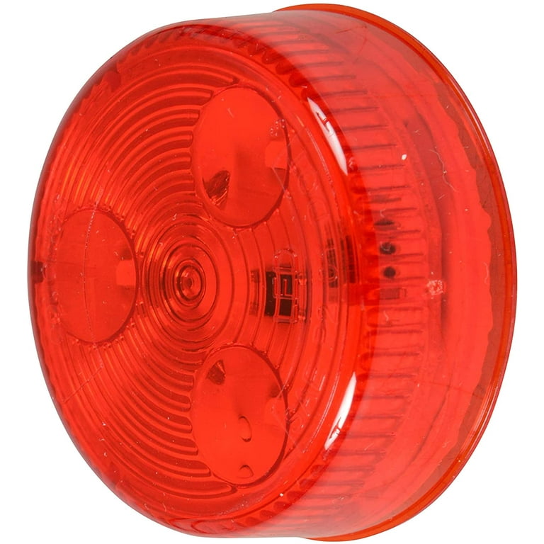 Optronics 2" Round Red 3 Diode LED Marker Clearance Light