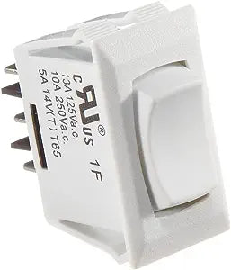 RV Designer White Rocker Switch- 10 Amp