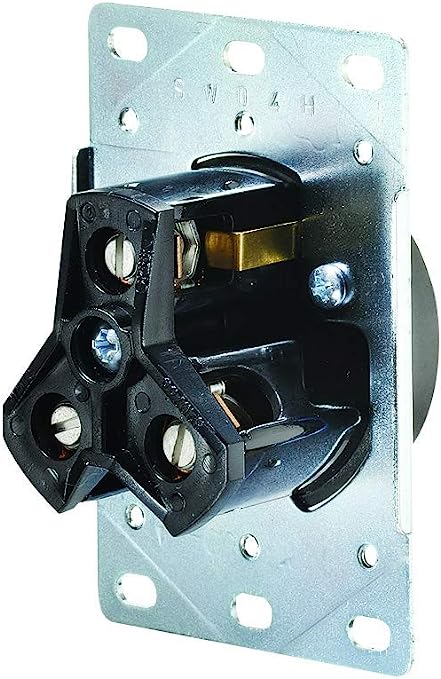 RV Designer Flush Receptacle- 30 Amp