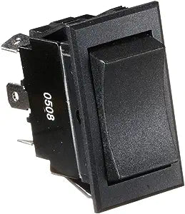 RV Designer Black Rocker Switch- 20 Amp, 6 Terminal