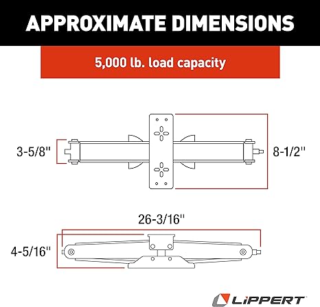 Lippert Manual RV Scissor Jack Kit - 24", 1 pack