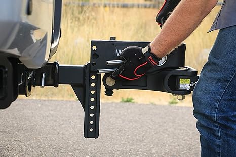 Weigh Safe Weight Distribution Hitch, True Tow 6" Drop Hitch w/2.5" Shank- Stainless Steel