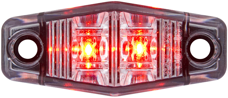 Optronics Clear Lens Red Marker/Clearance Light