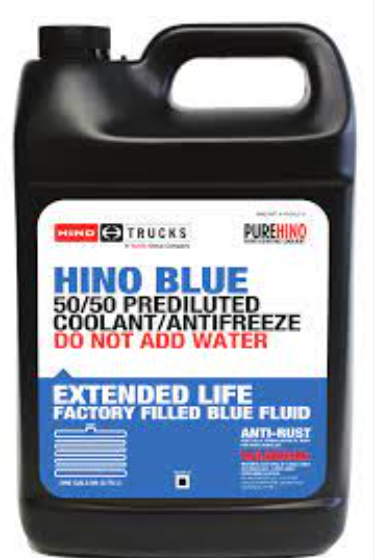 Hino Blue Extended Life 50/50 Prediluted Coolant/Antifreeze- 1GAL(3.78L)