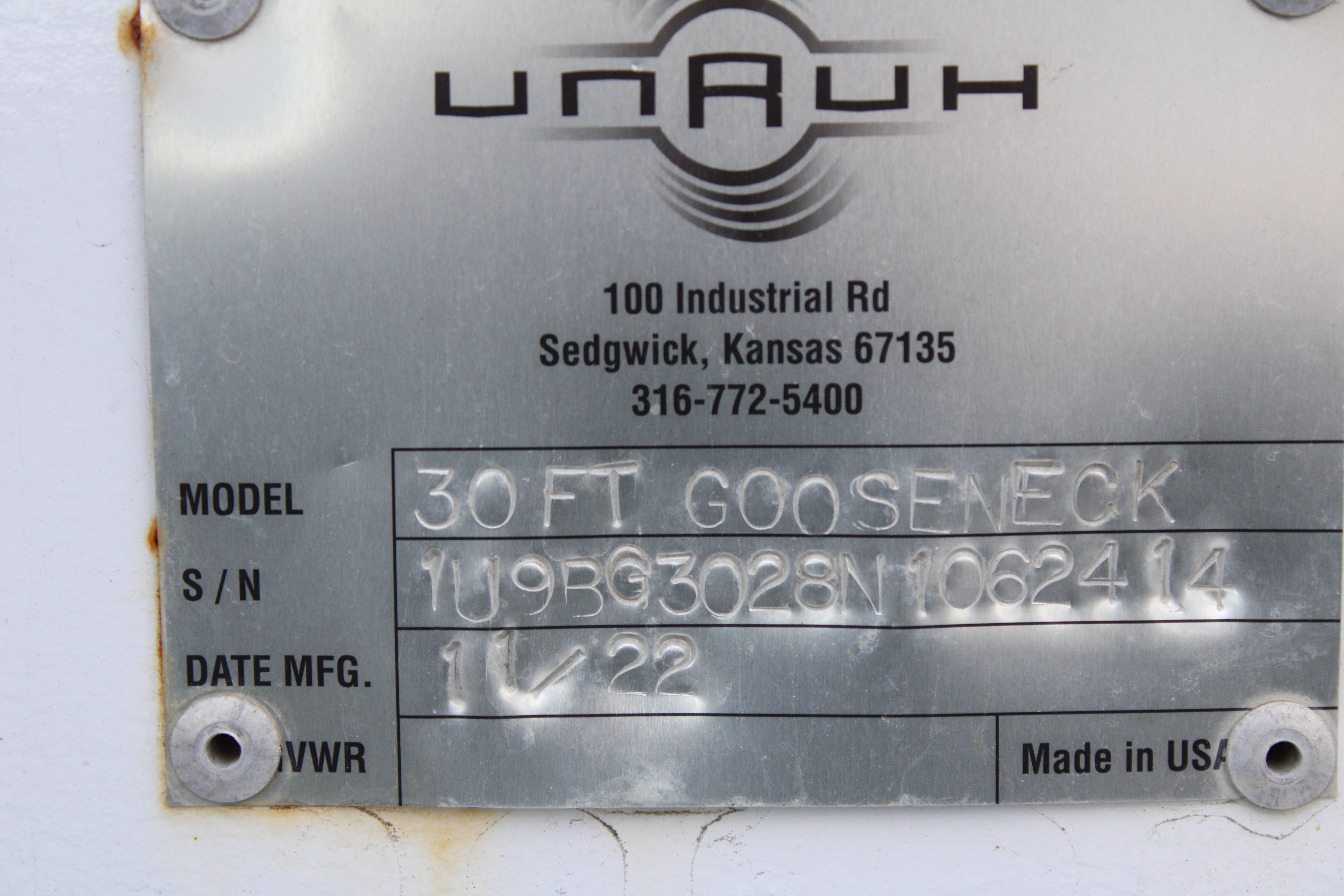 30ft Gooseneck Glass Transport Trailer