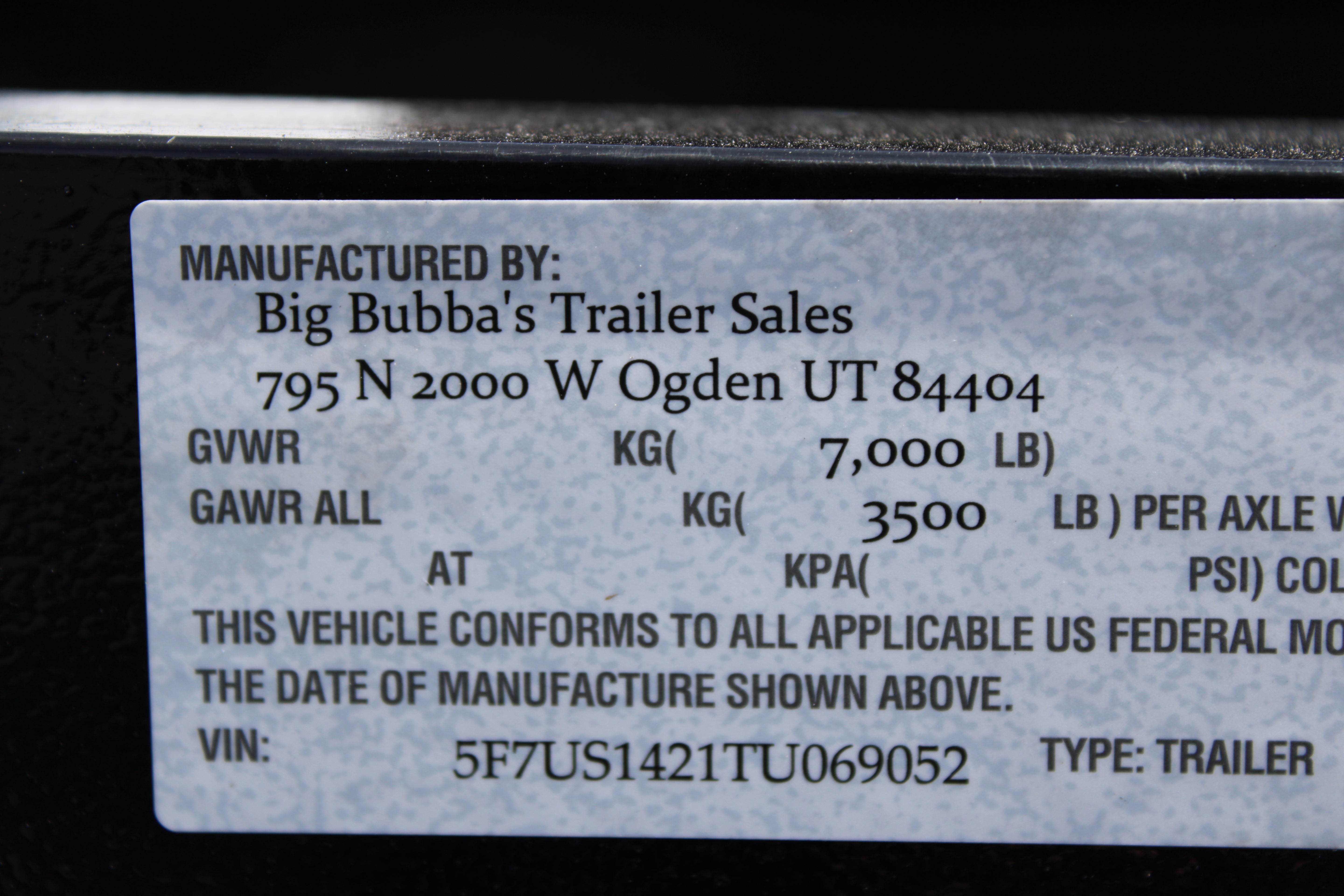 Big Bubbas 14' Trailer