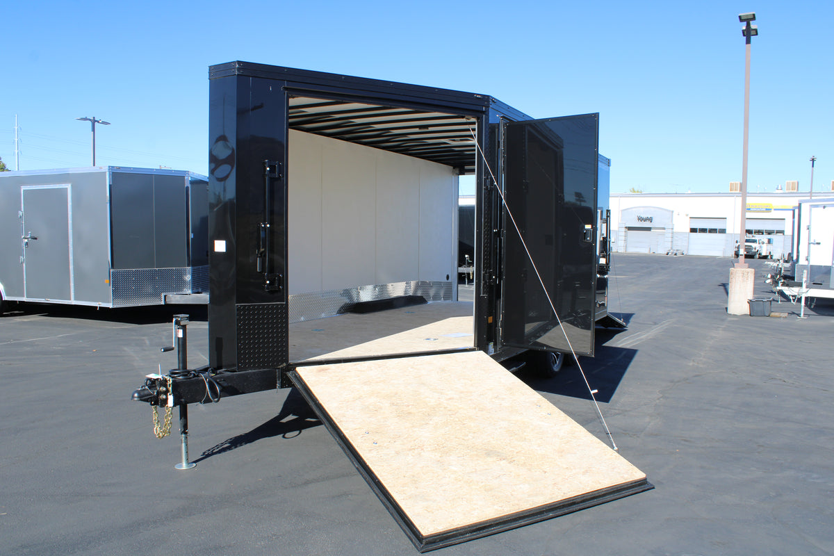 WELLS CARGO 22' Snowmobile Trailer Black Trim