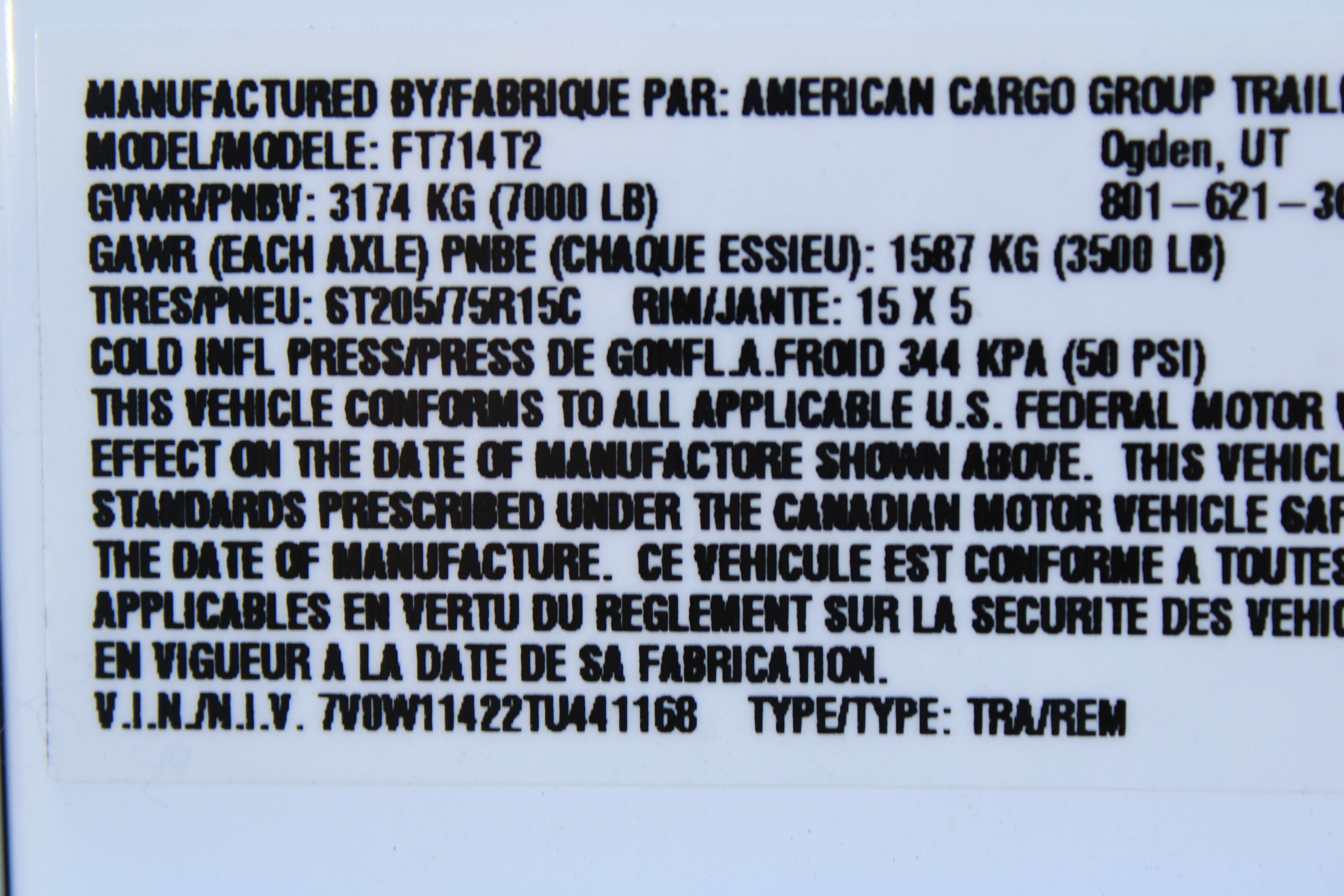 Wells Cargo 14' Enclosed Trailer