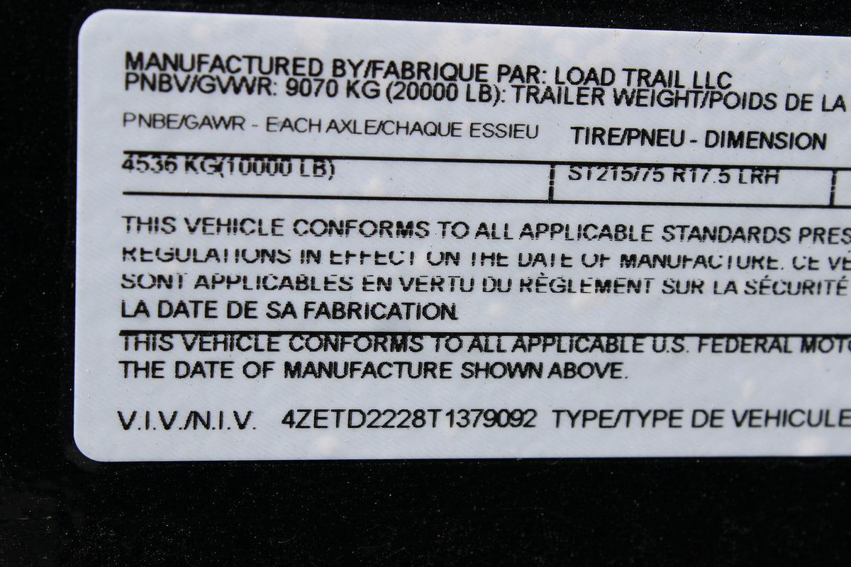 LoadTrail 22' Tilt N Go Tilt Deck Trailer