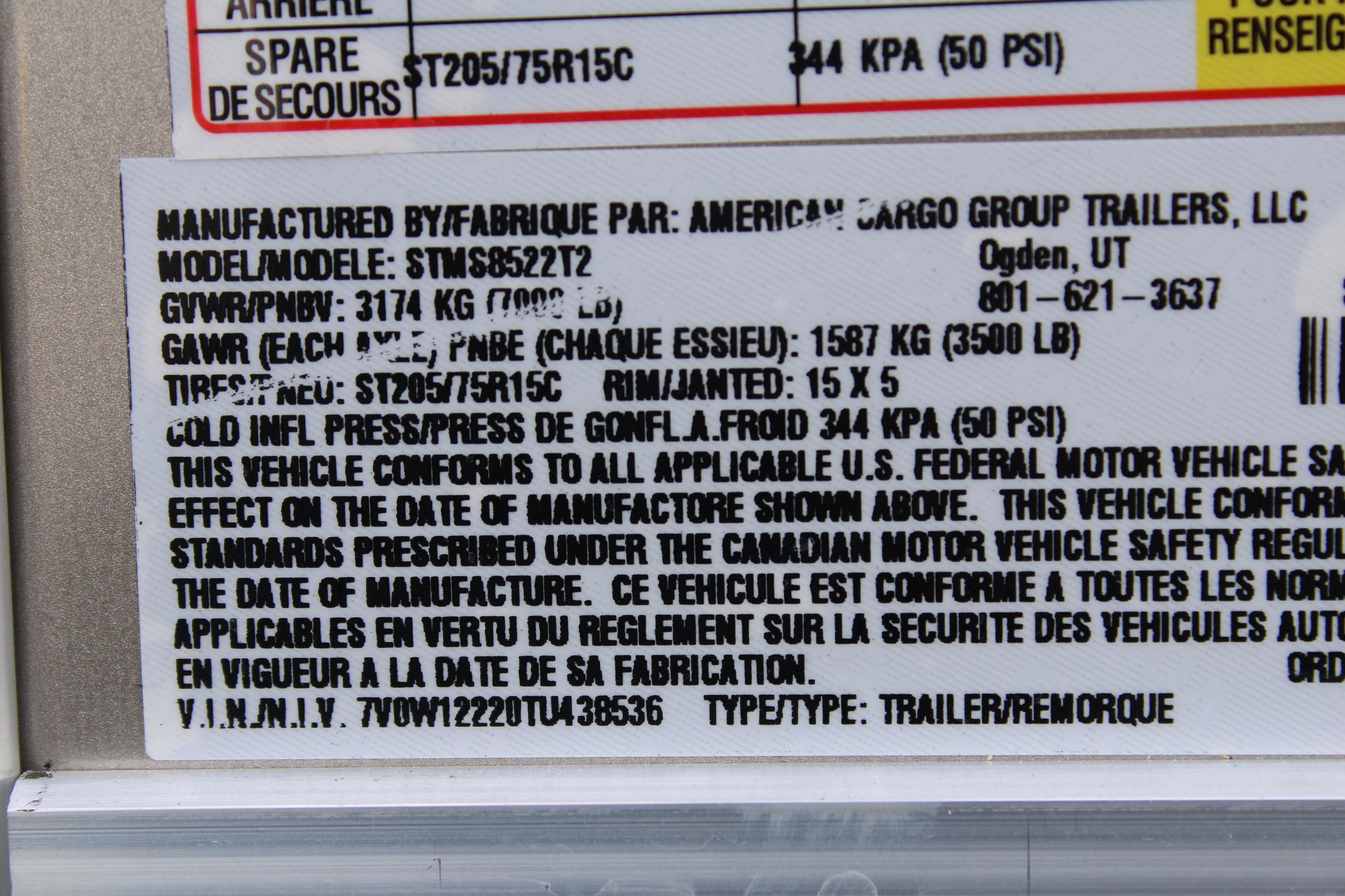 Wells Cargo 8.5 x 22 Enclosed Trailer