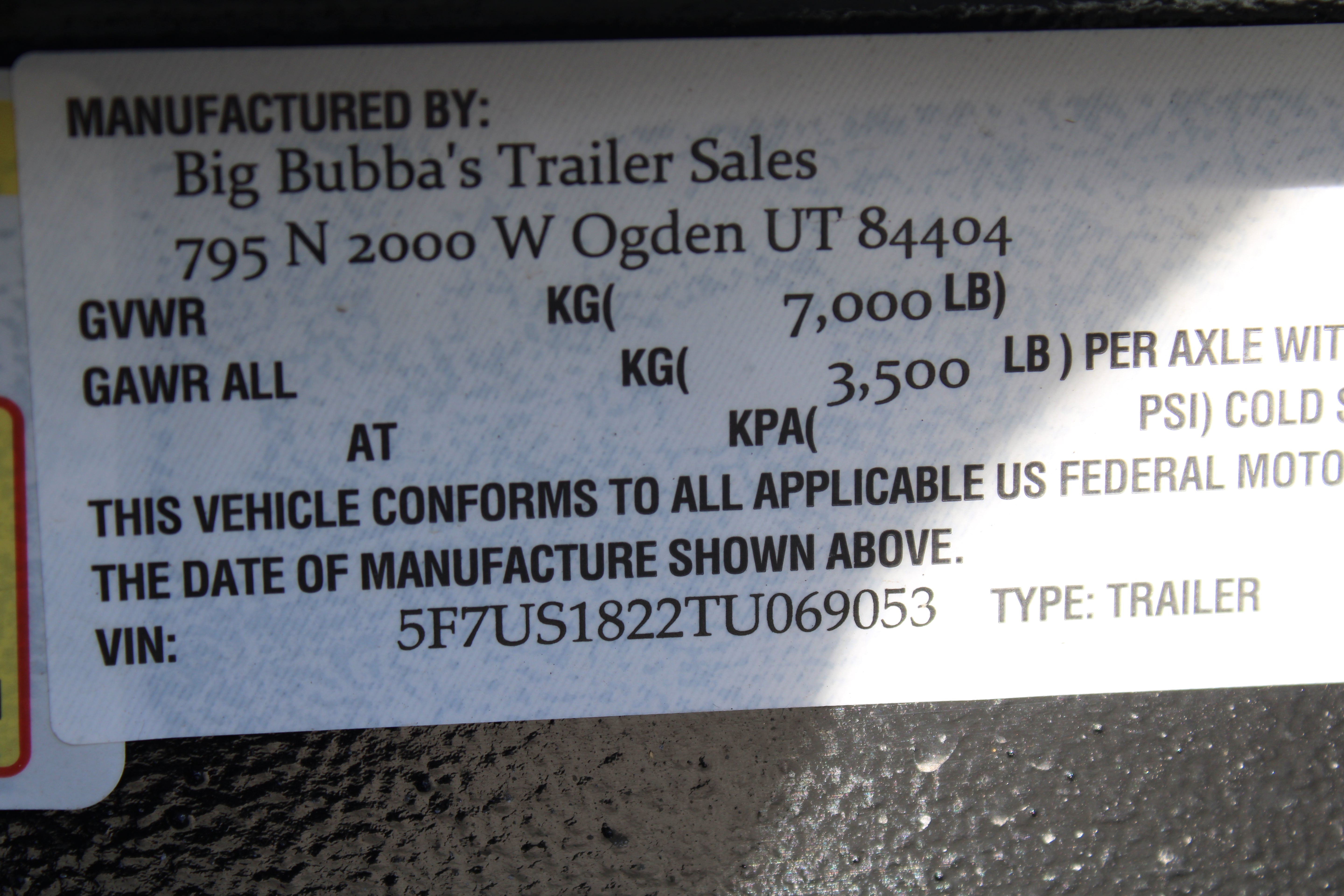 Big Bubba 18' Utility Trailer