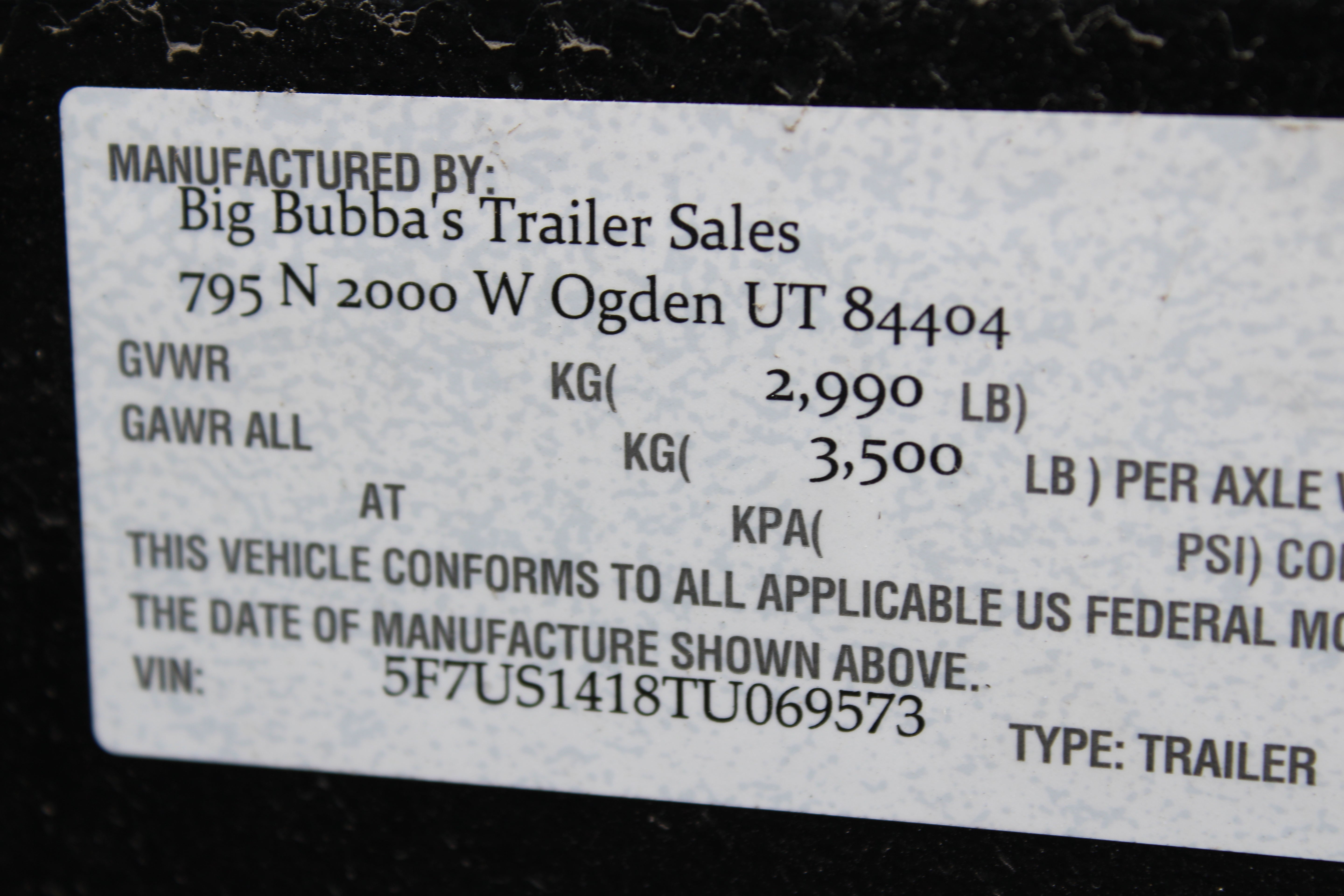 Big Bubbas 14' Flatbed Trailer