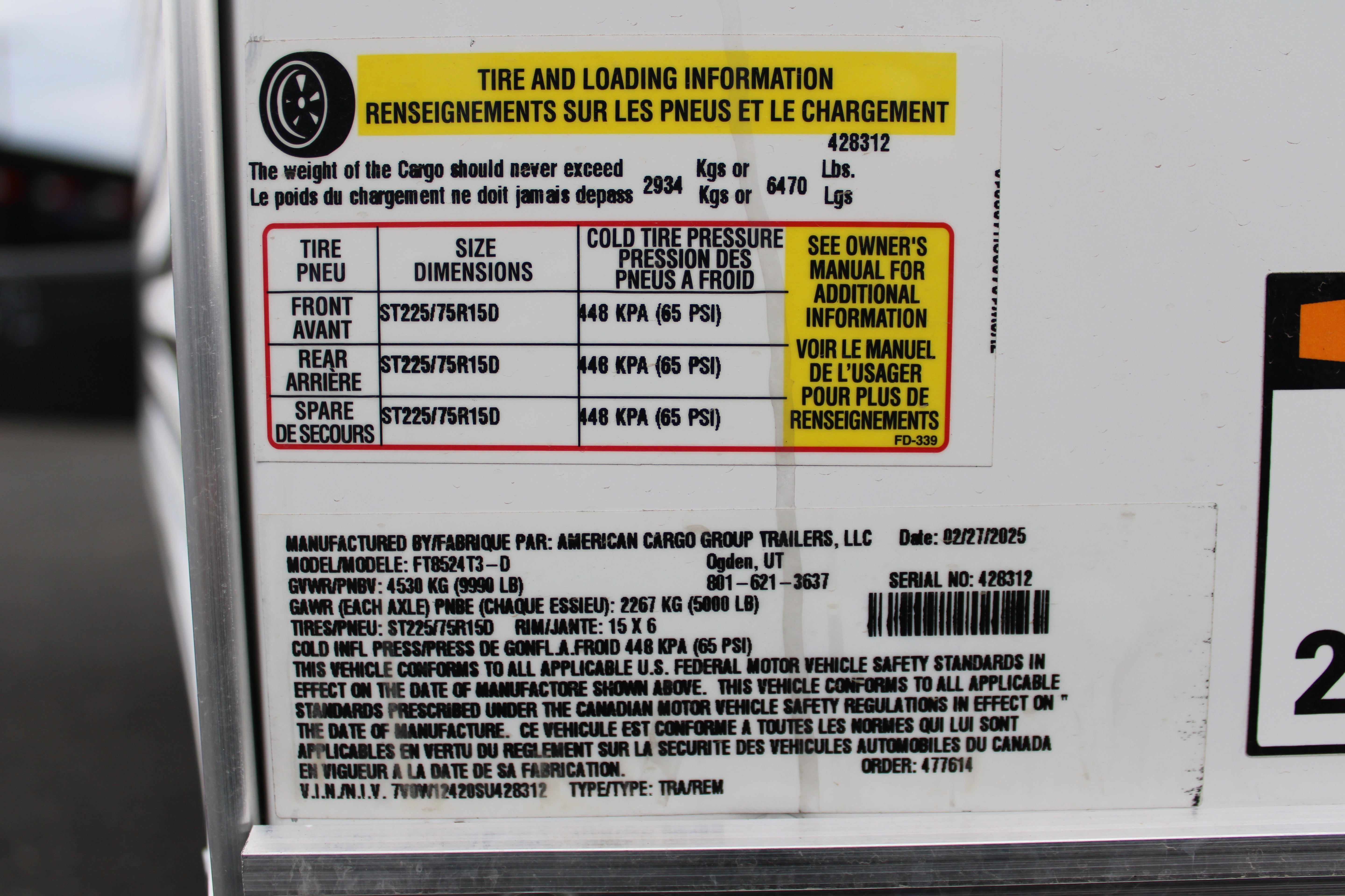2025 Wells Cargo 8.5 x 24 Deluxe Enclosed Trailer