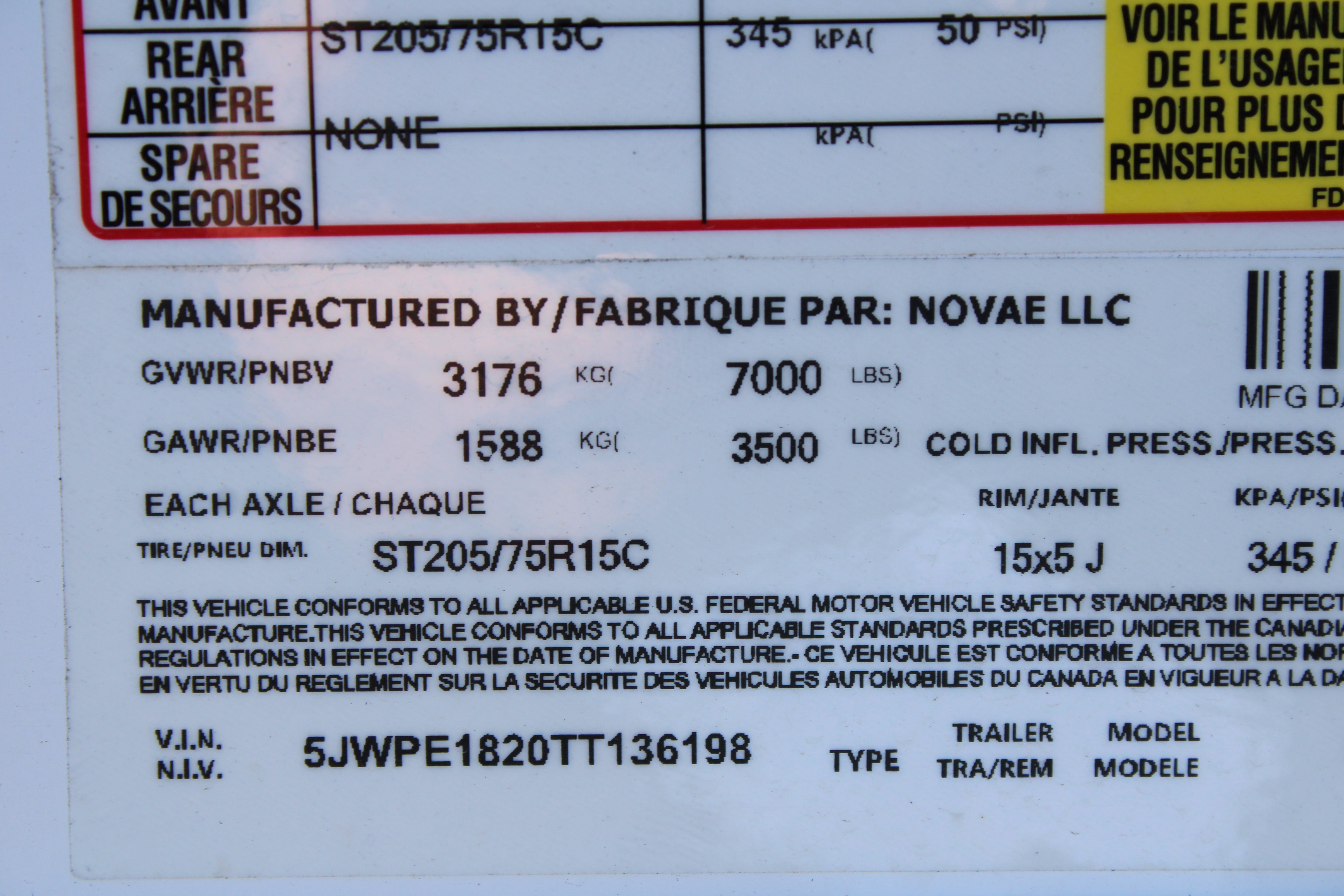 Pace 7.5 x 18 Enclosed Trailer