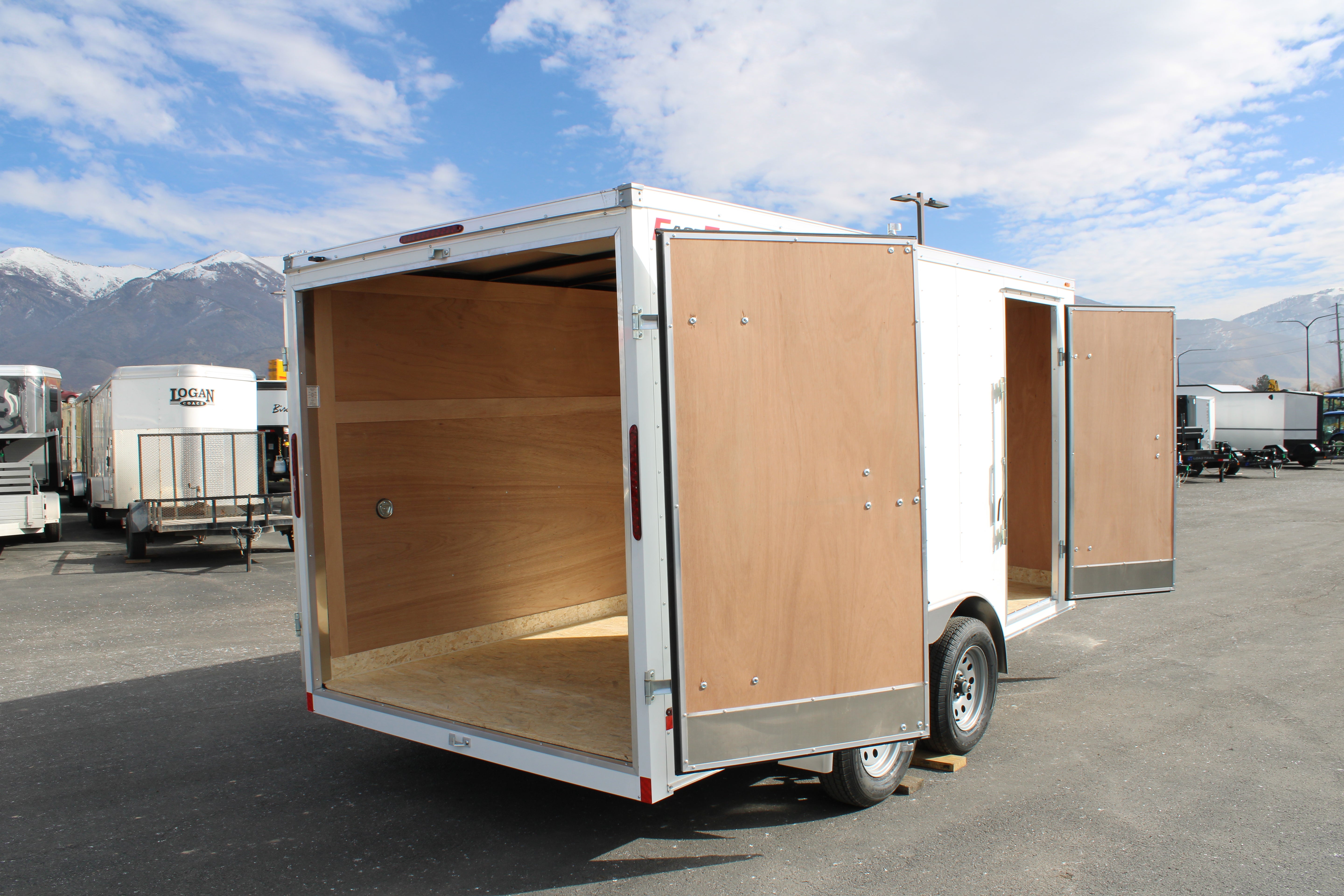 Wells 7x14 Cargo Enclosed Trailer W/ Barn Doors