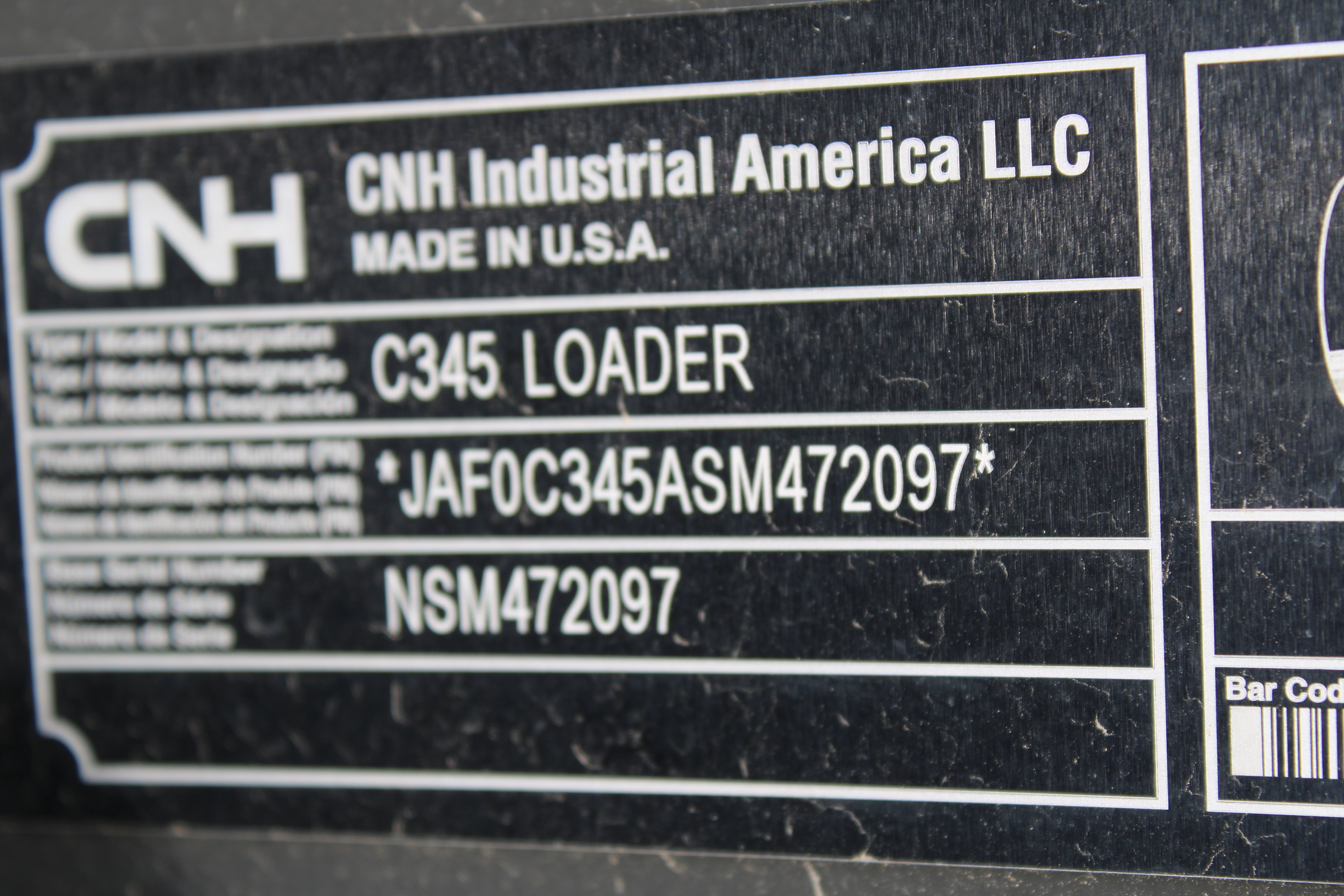 New Holland C345 Skidsteer