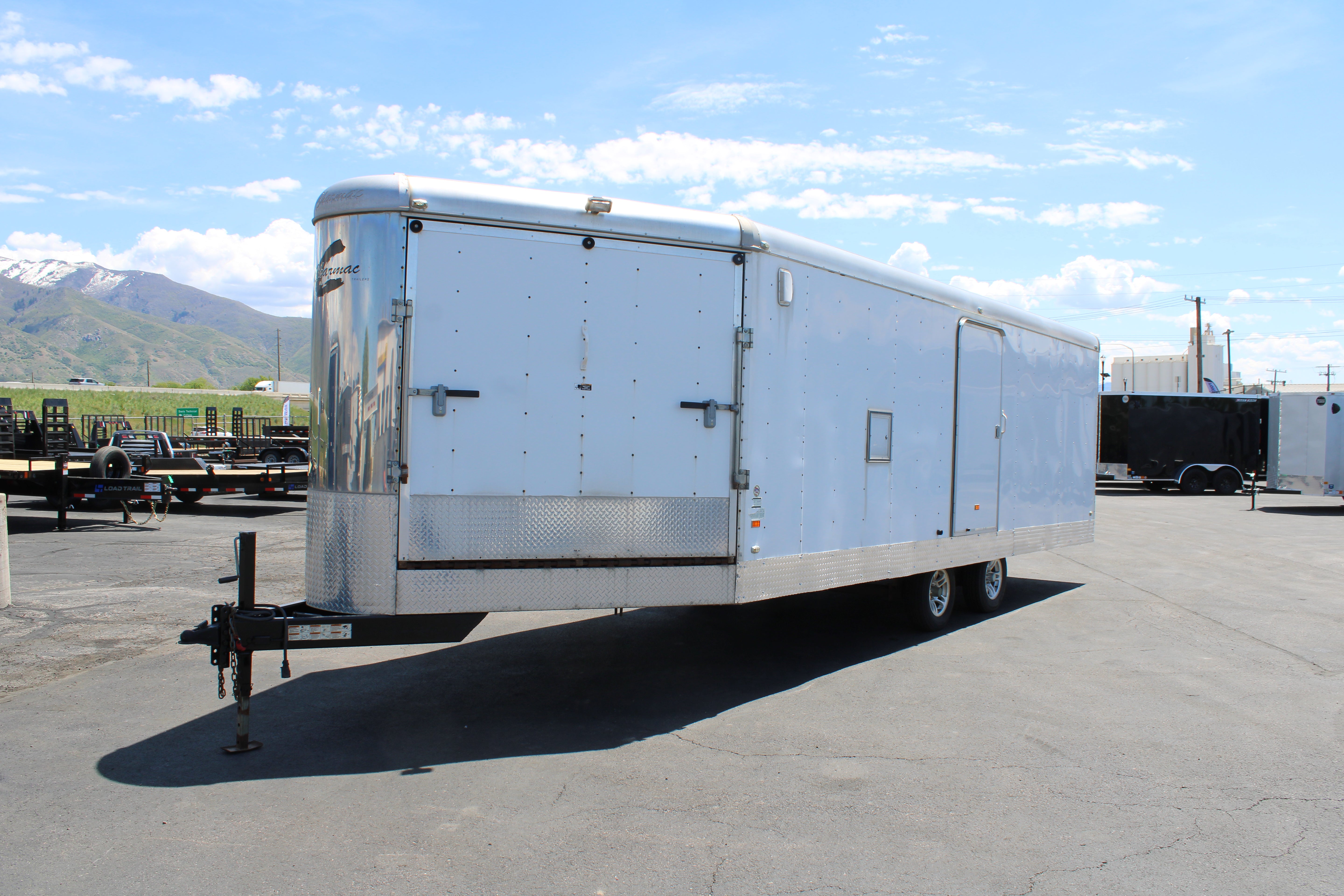 USED CHARMAC 28' SNOWMOBILE TRAILER