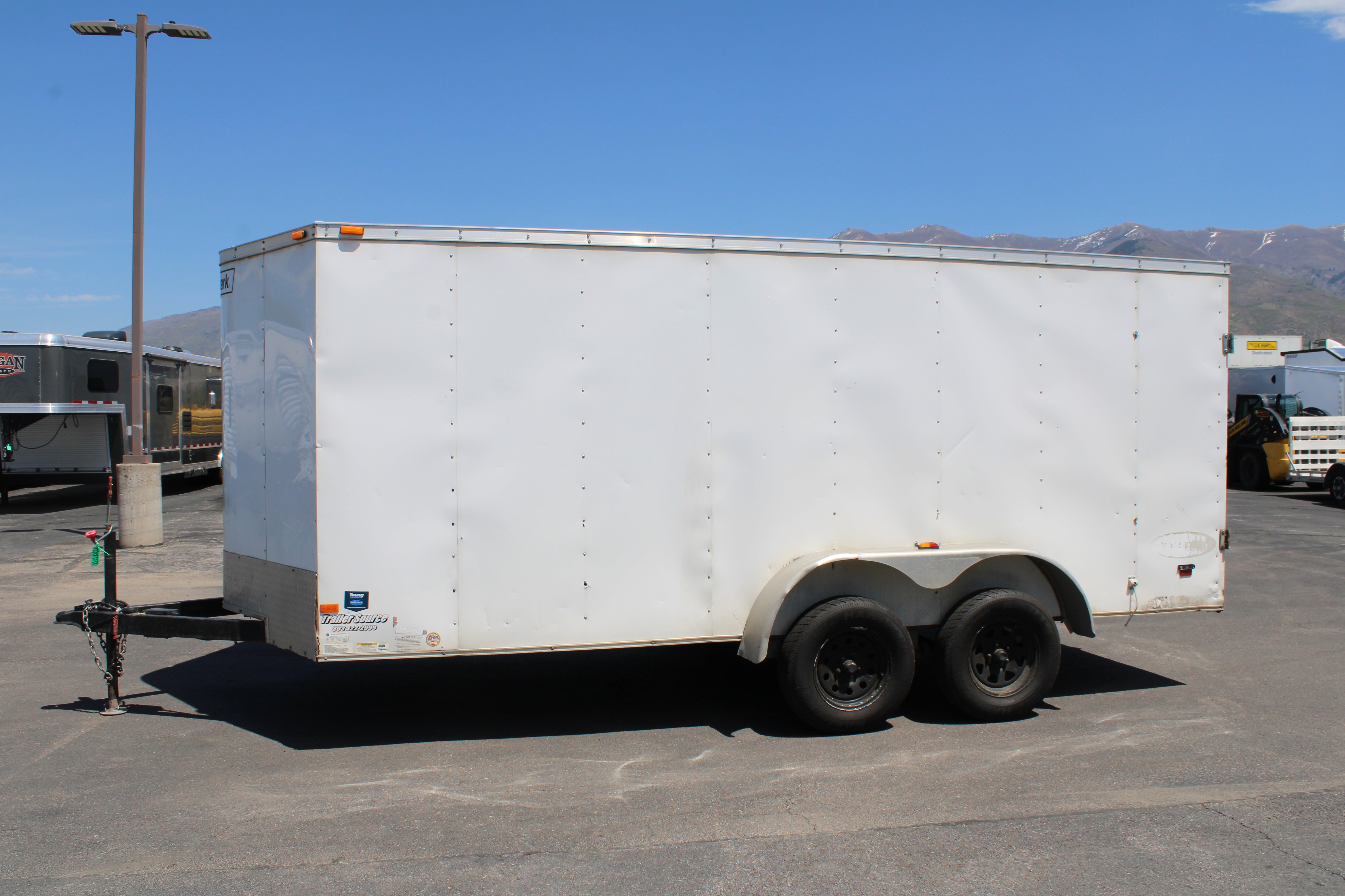 USED 7X16 HAULMARK ENCLOSED TRAILER