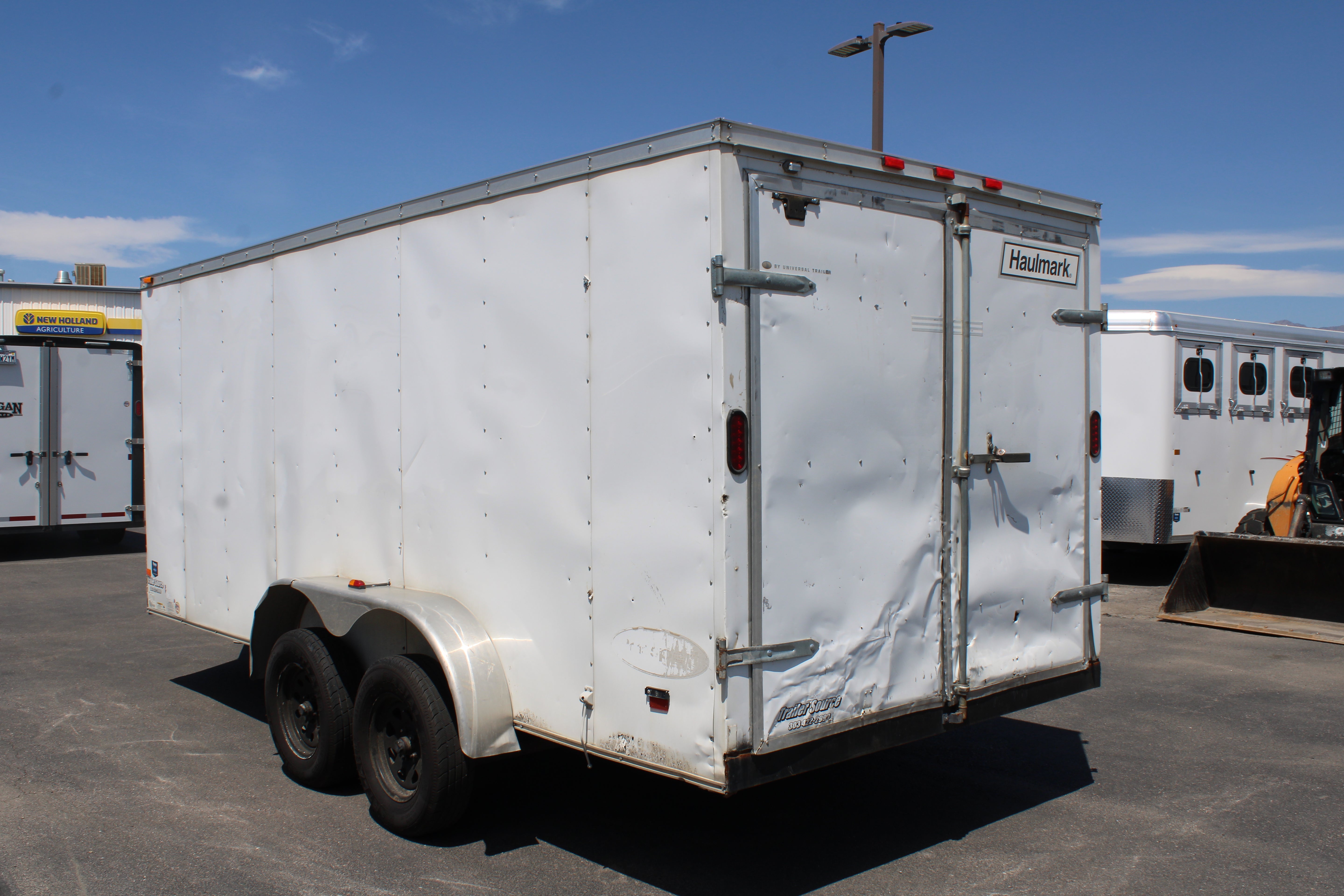 USED 7X16 HAULMARK ENCLOSED TRAILER