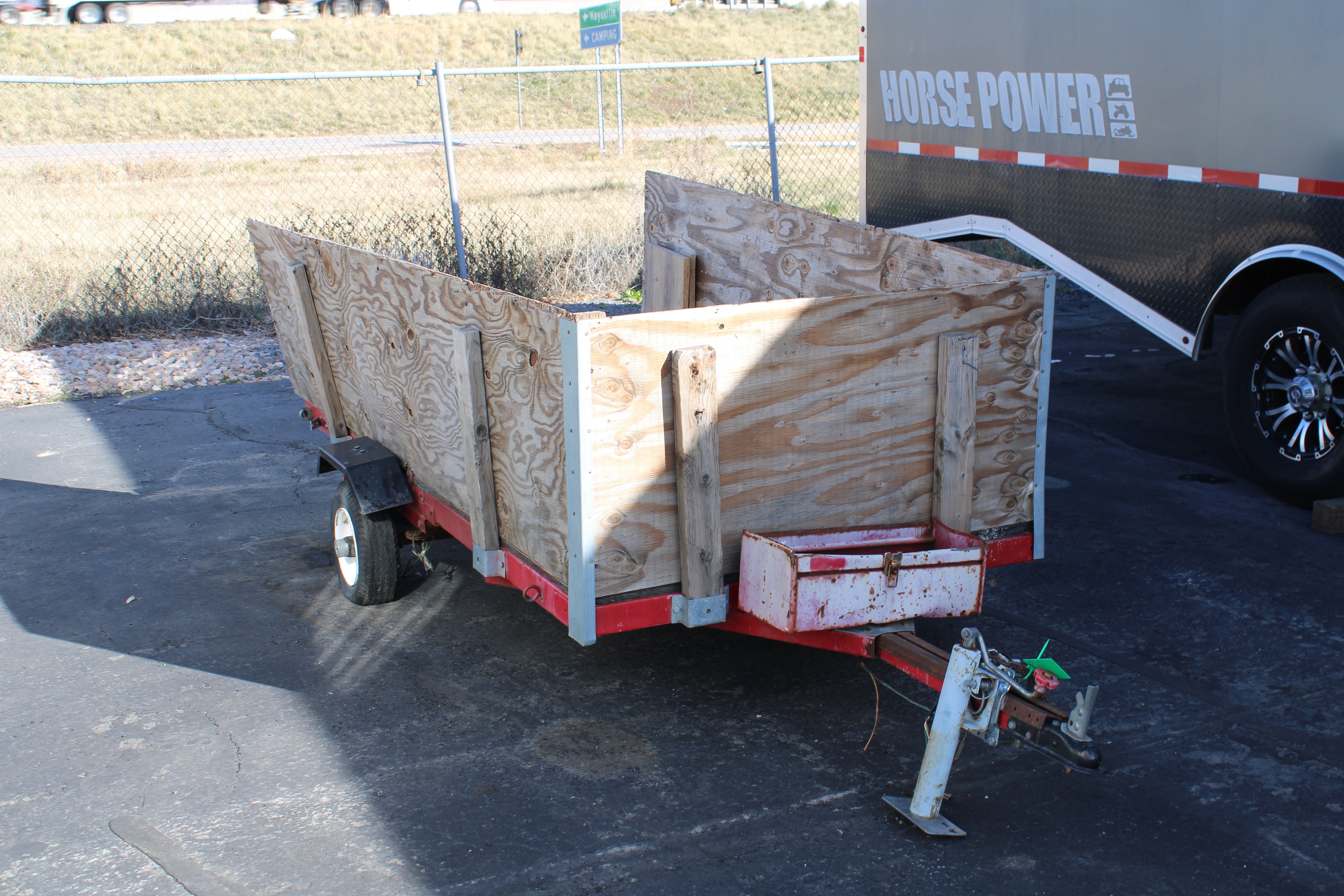 Homemade 4 x 8' Flatbed Trailer