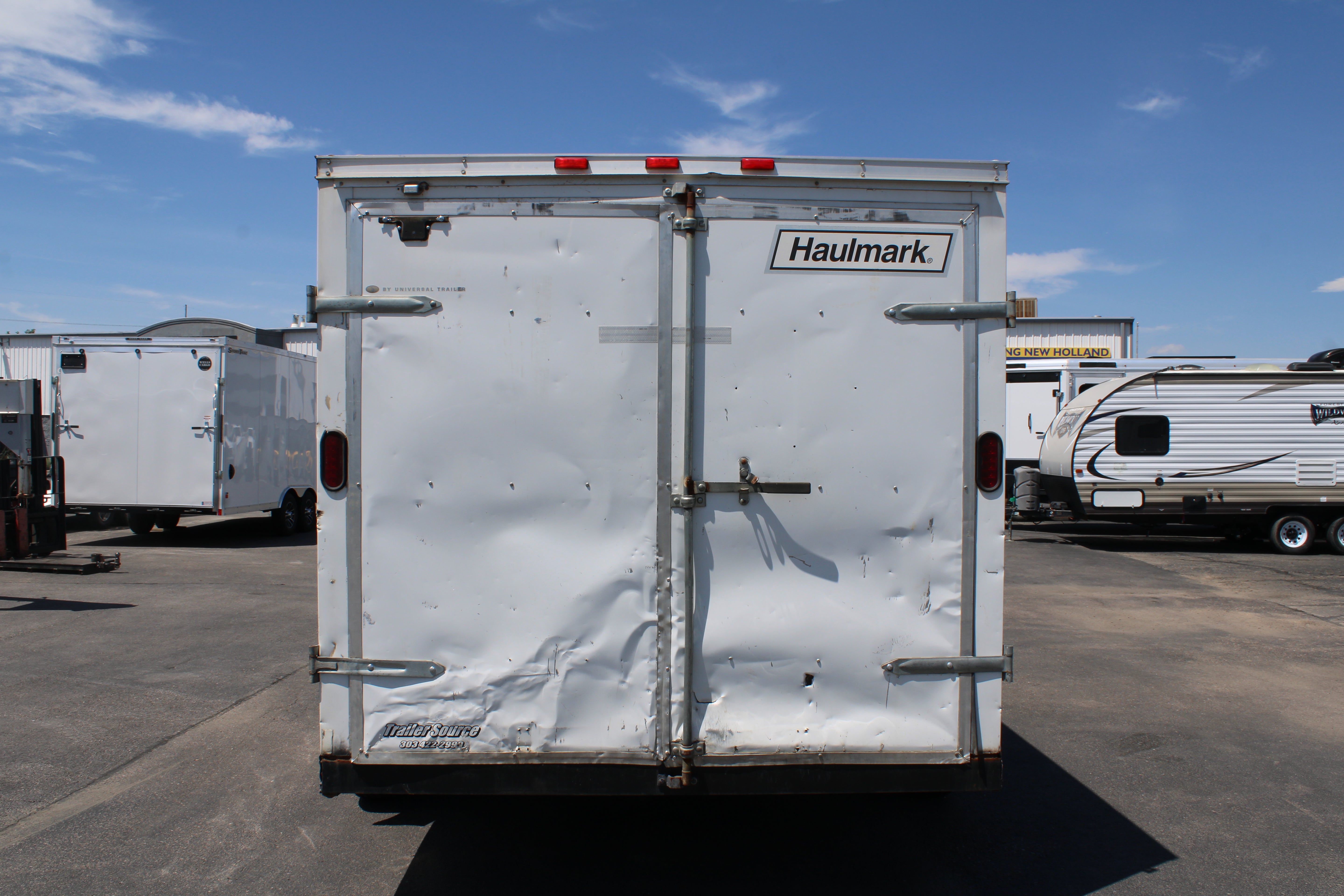 USED 7X16 HAULMARK ENCLOSED TRAILER