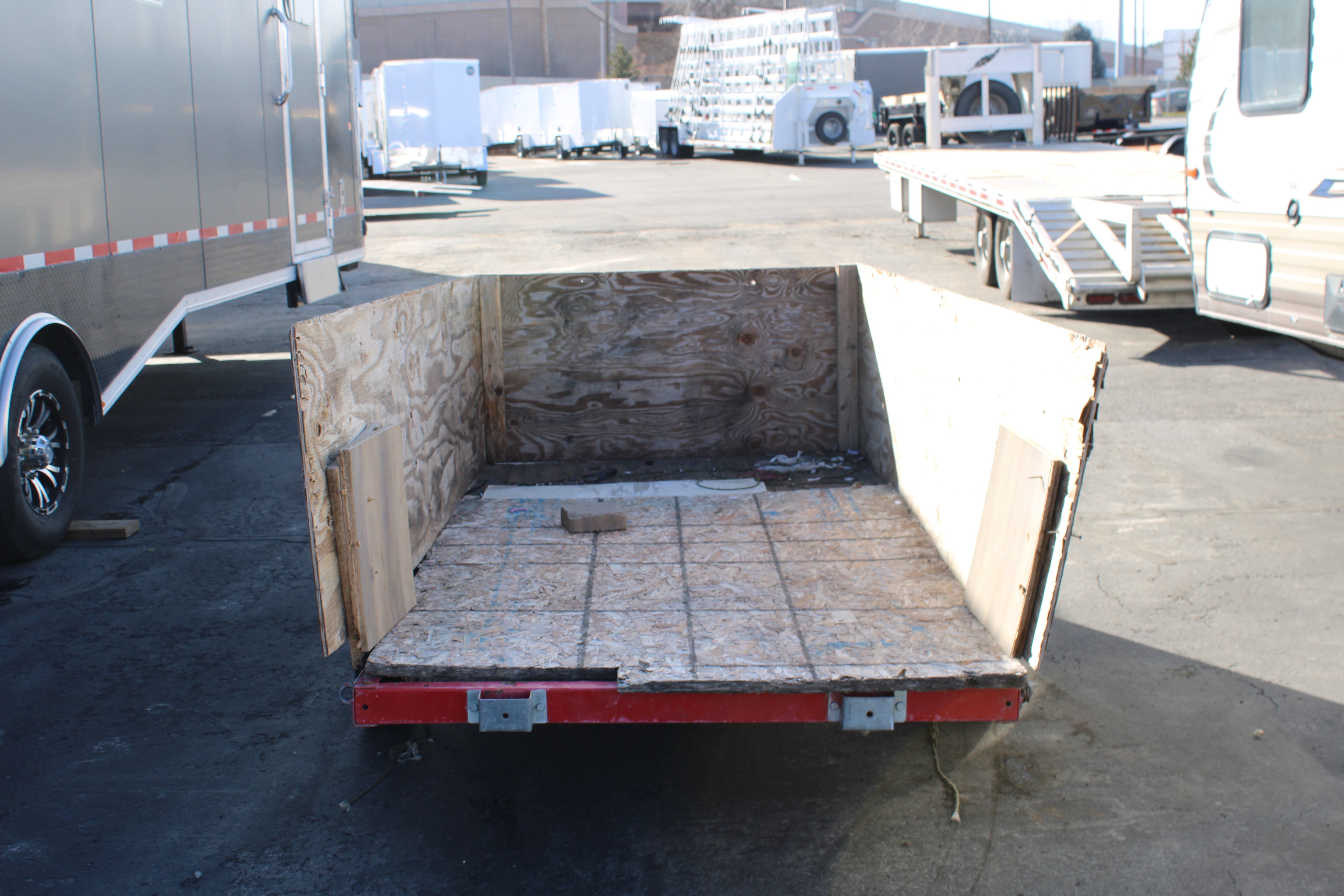 Homemade 4 x 8' Flatbed Trailer