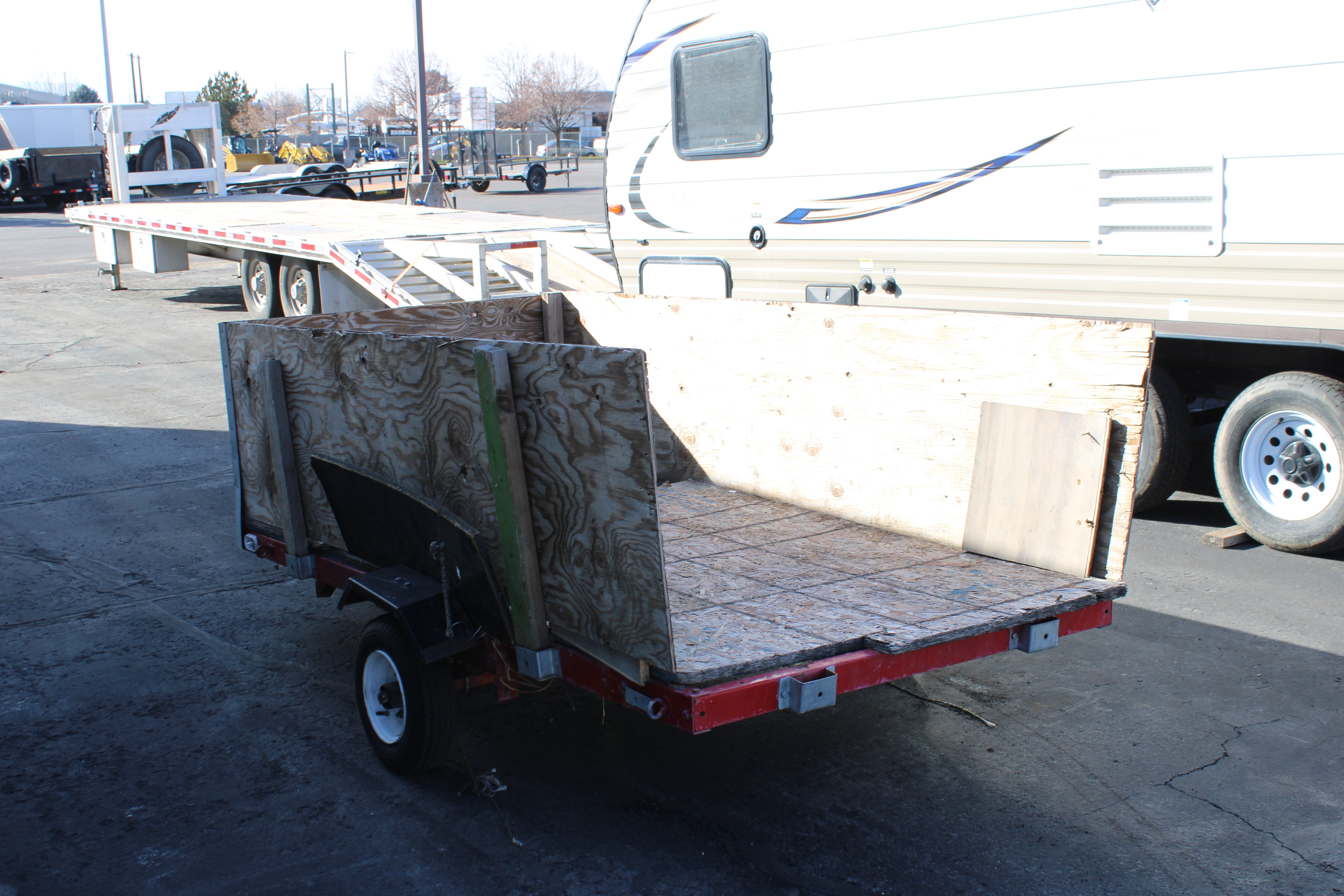 Homemade 4 x 8' Flatbed Trailer