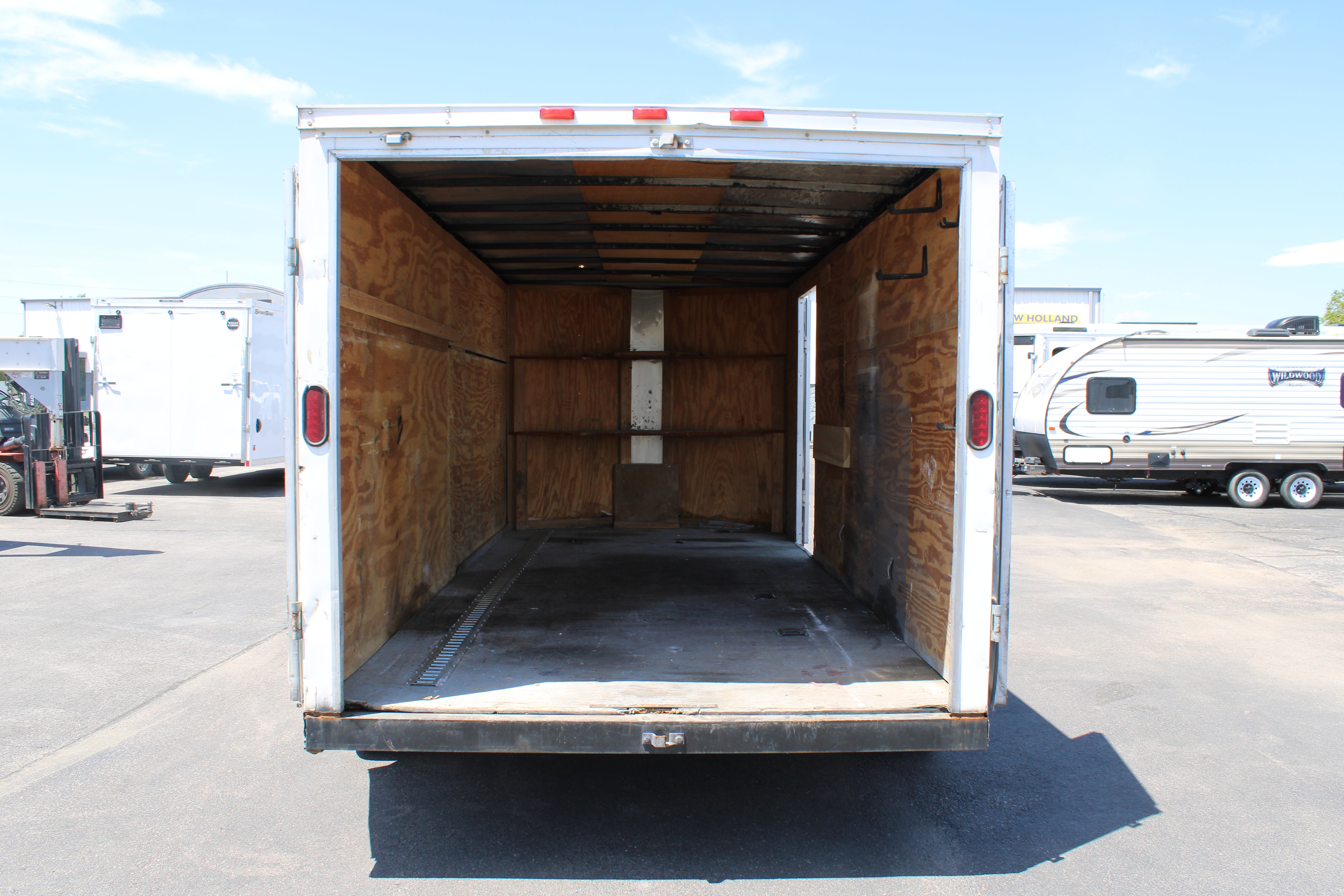 USED 7X16 HAULMARK ENCLOSED TRAILER