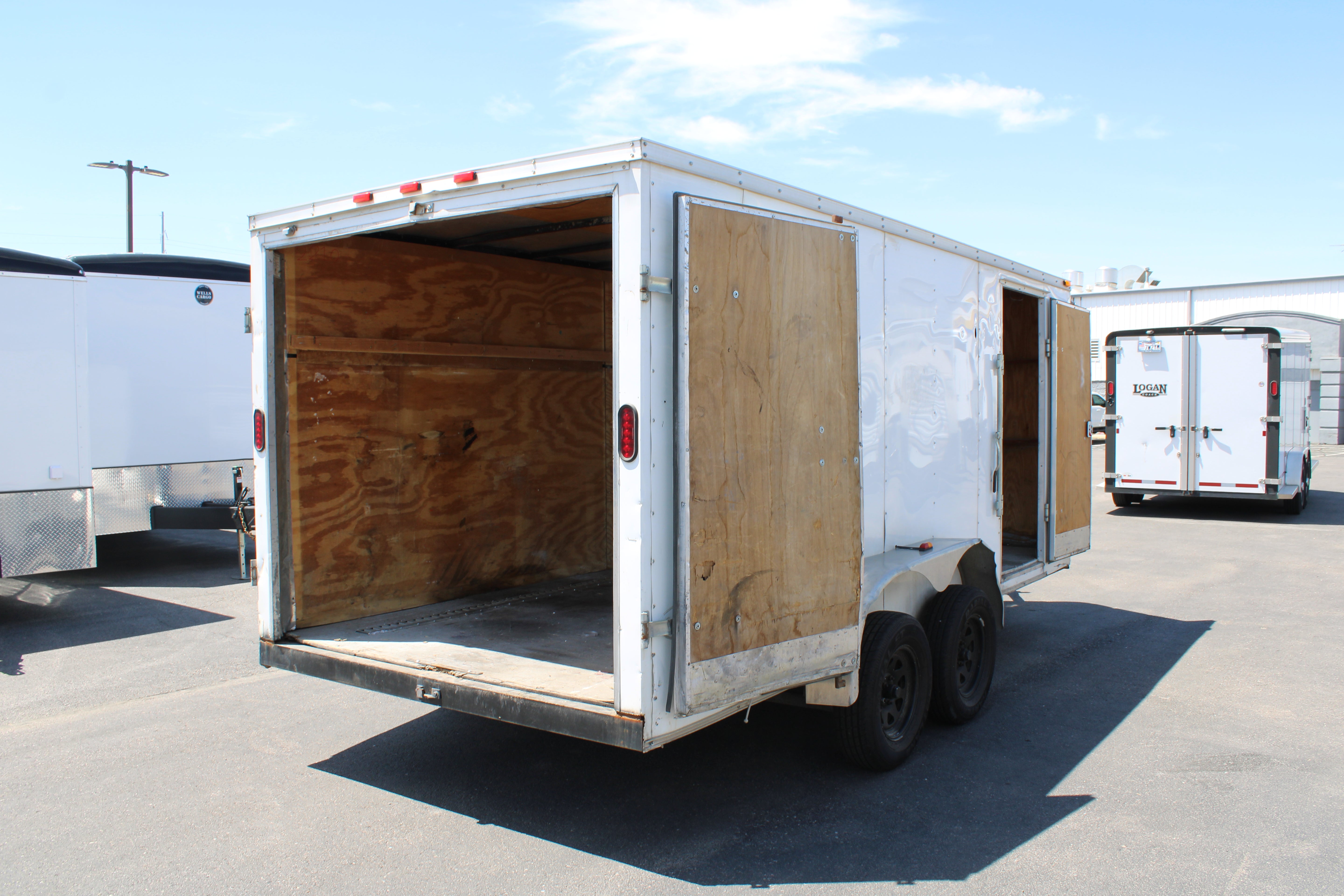 USED 7X16 HAULMARK ENCLOSED TRAILER