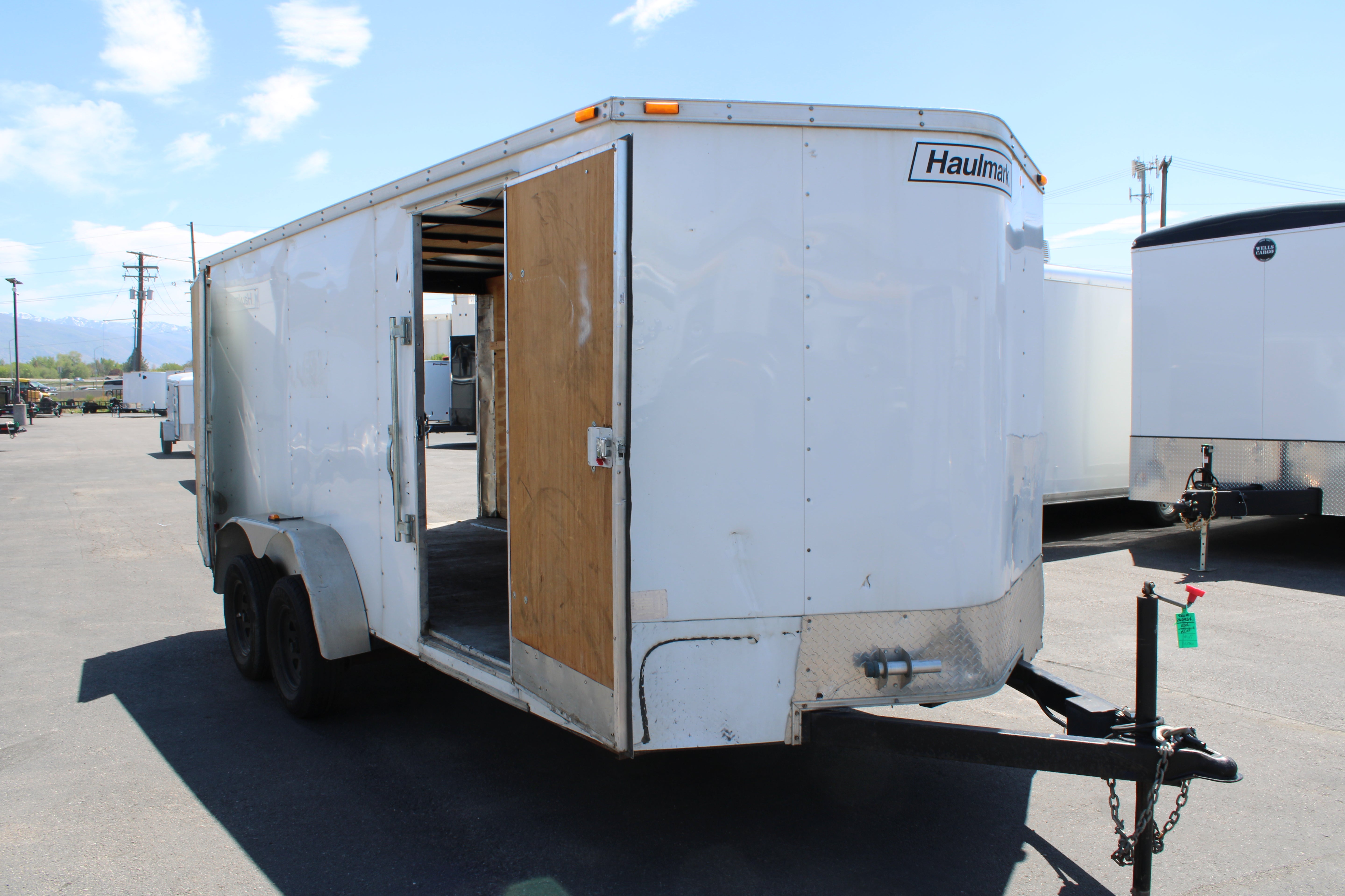 USED 7X16 HAULMARK ENCLOSED TRAILER