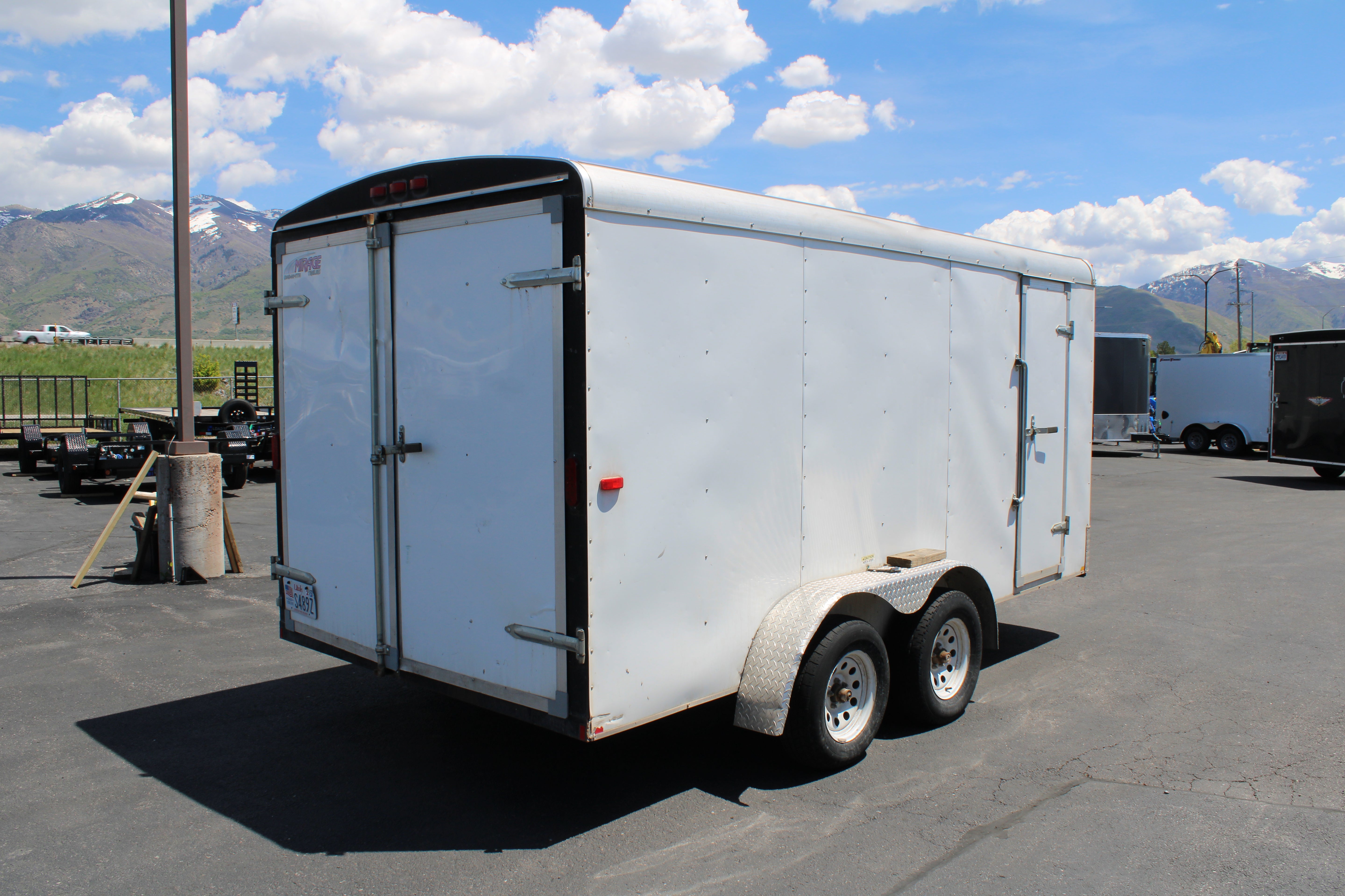 USED MIRAGE 7X14 ENCLOSED TRAILER