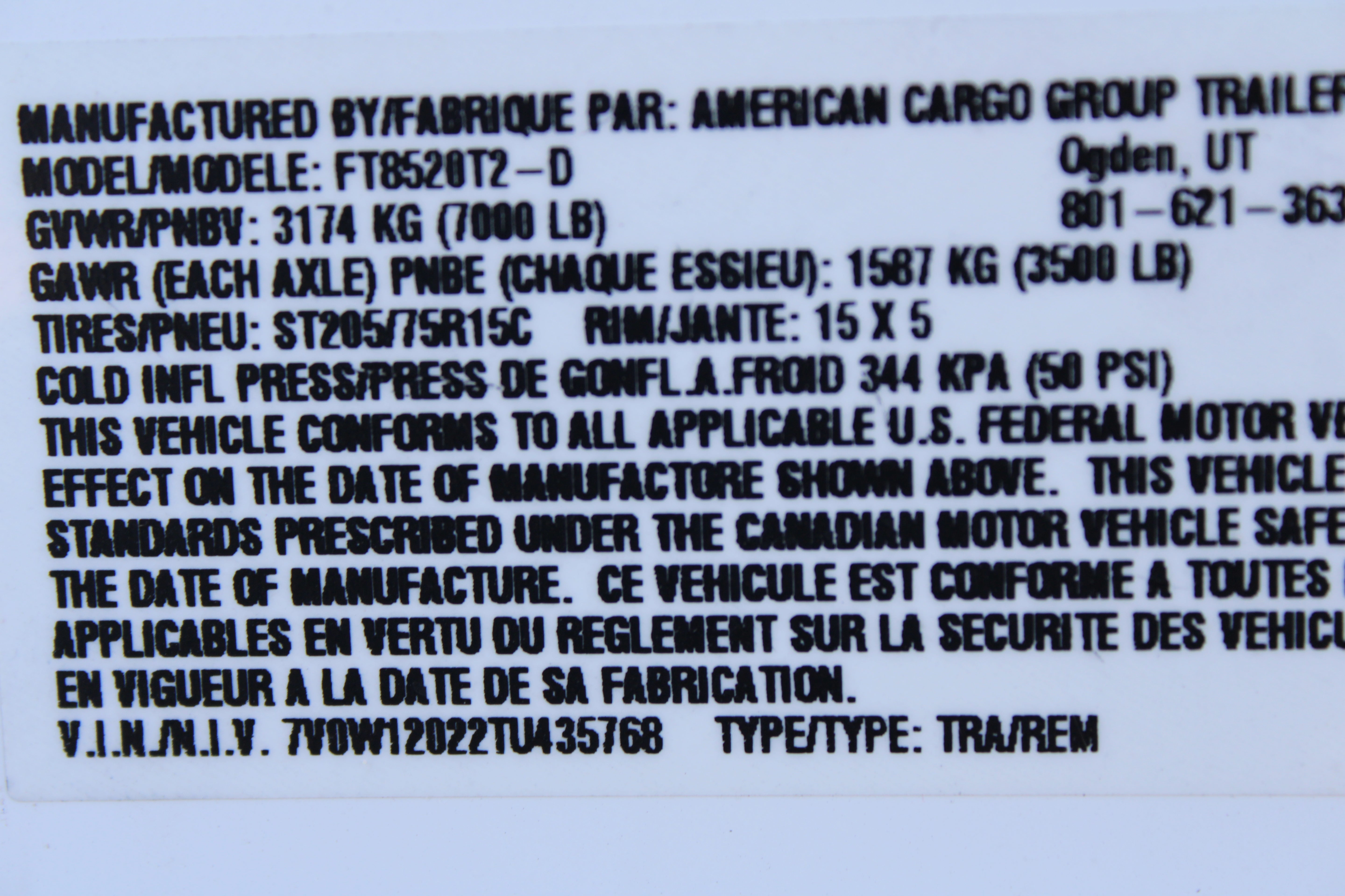 Wells Cargo 8.5 x 20 Deluxe Enclosed Trailer