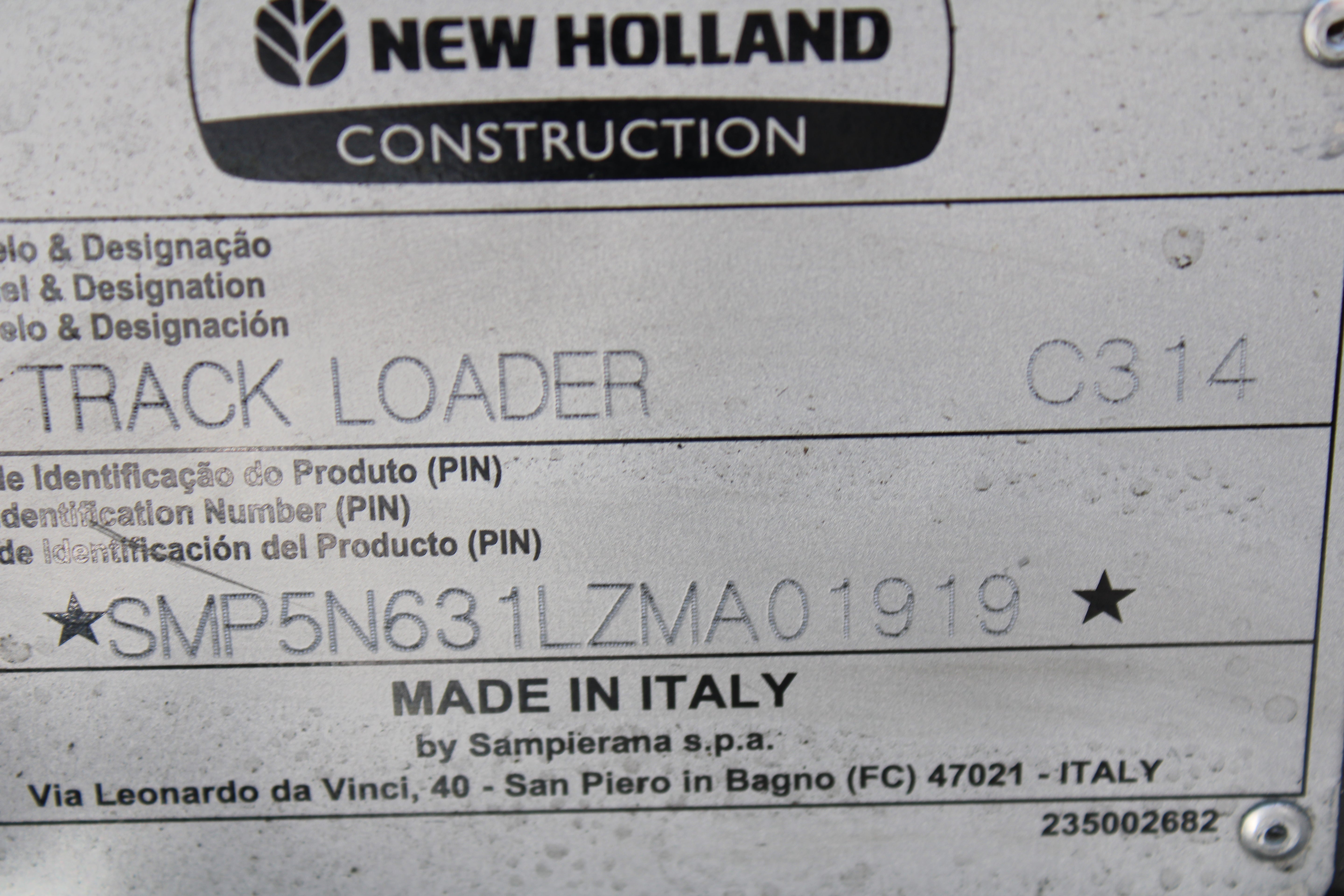 New Holland C314 Mini Skid Steer