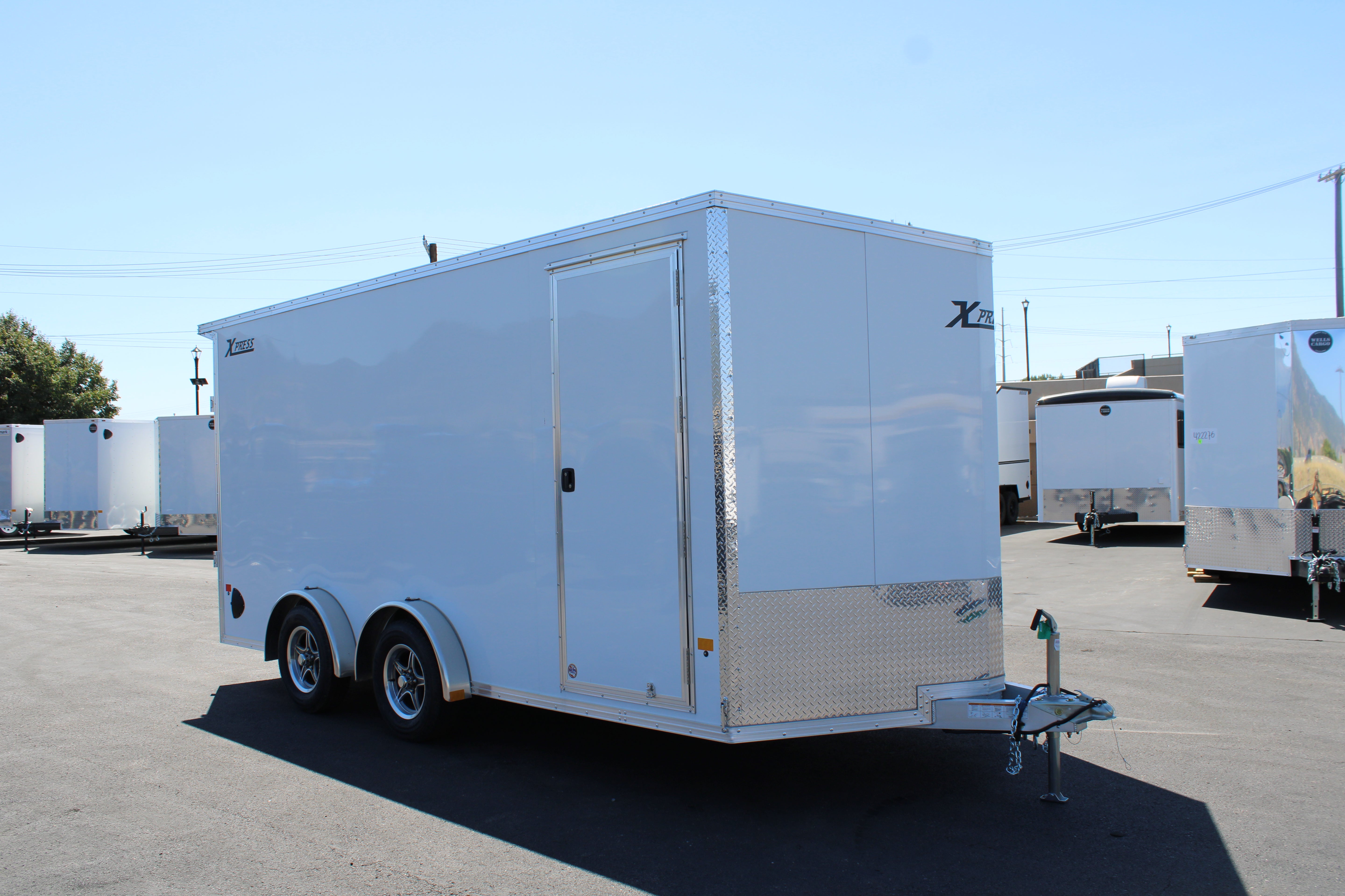 2024 7.5 x 16 Alcom Xpress Enclosed Trailer