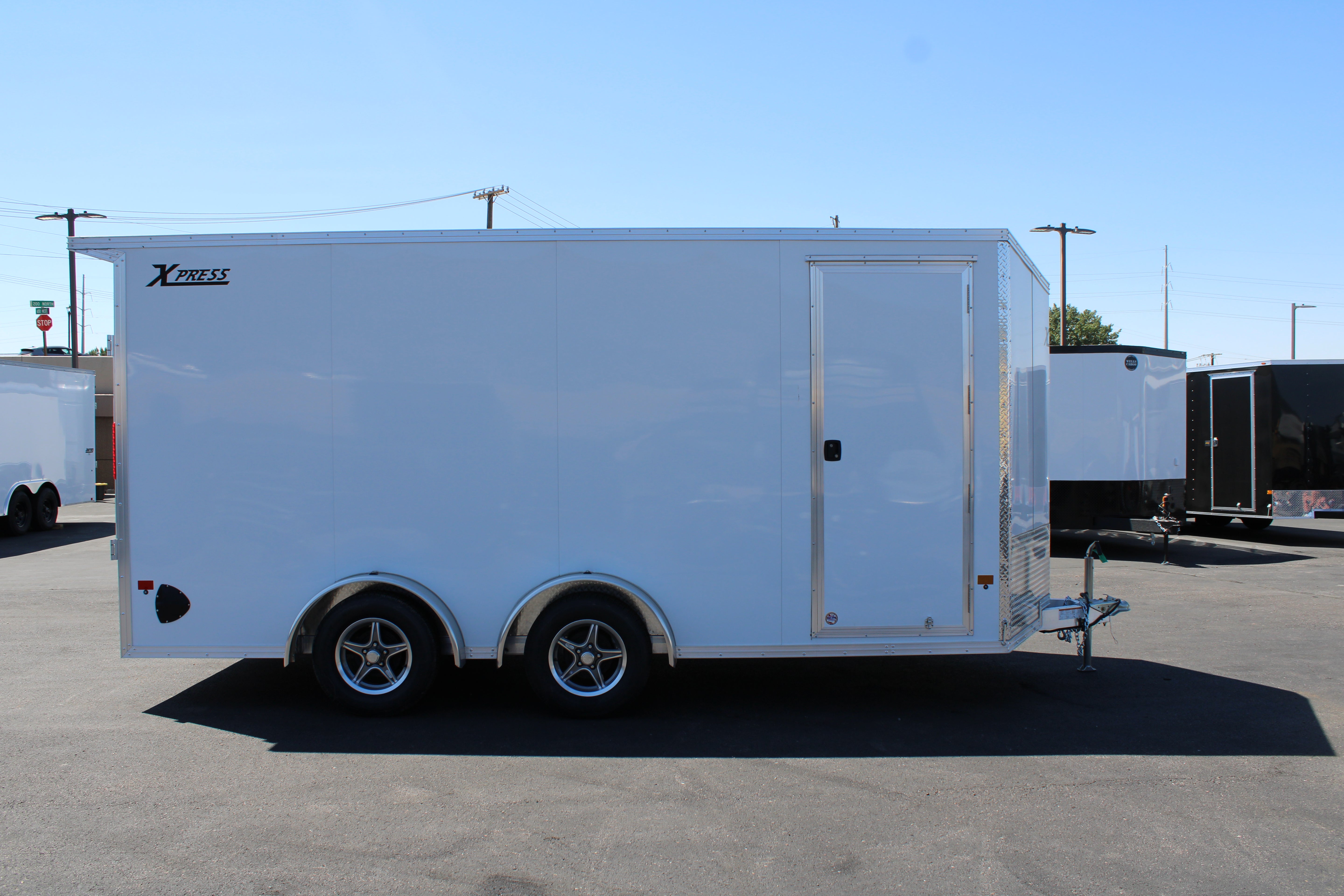 2024 7.5 x 16 Alcom Xpress Enclosed Trailer