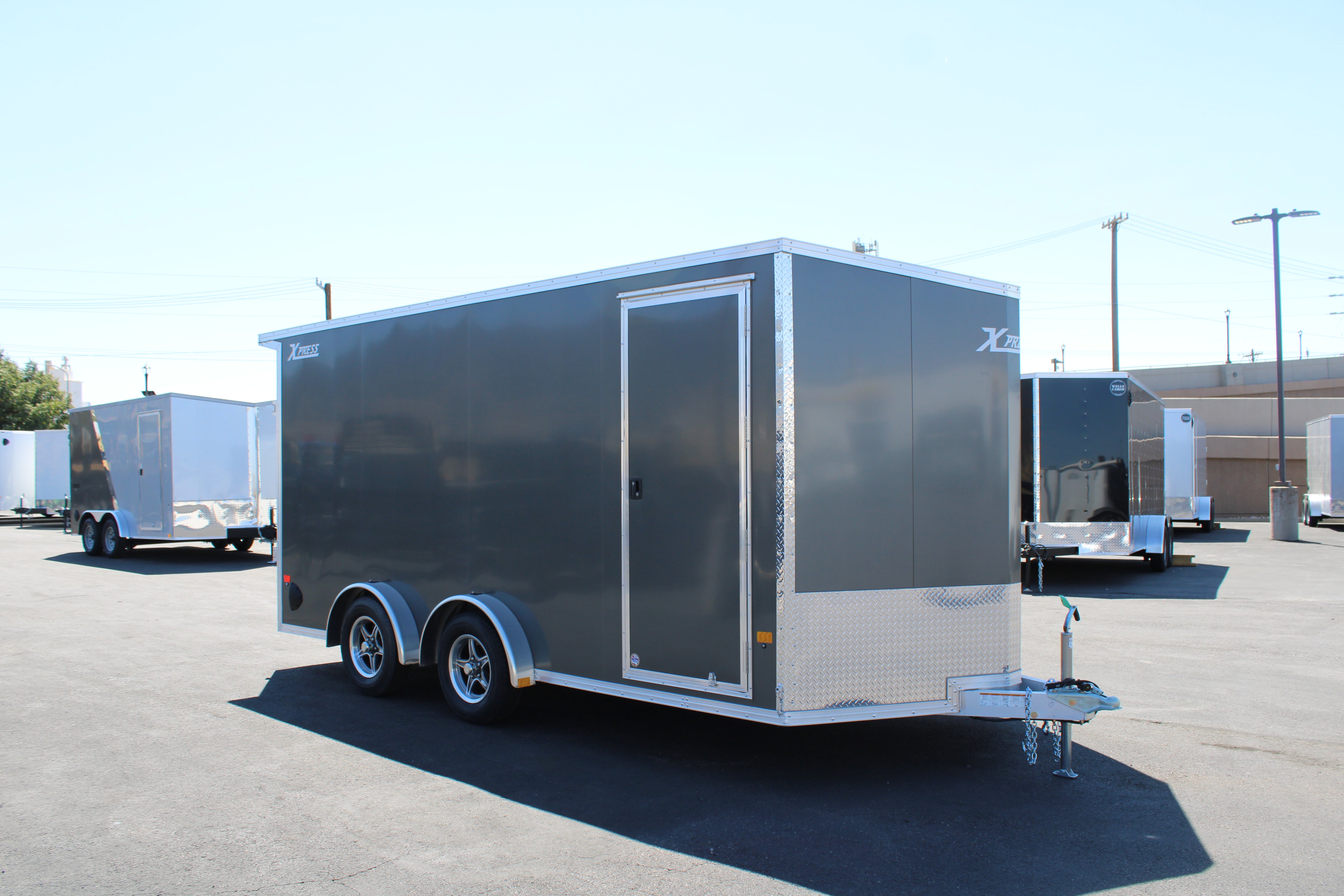 2024 Alcom Xpress 7.5 x 16 Enclosed Trailer