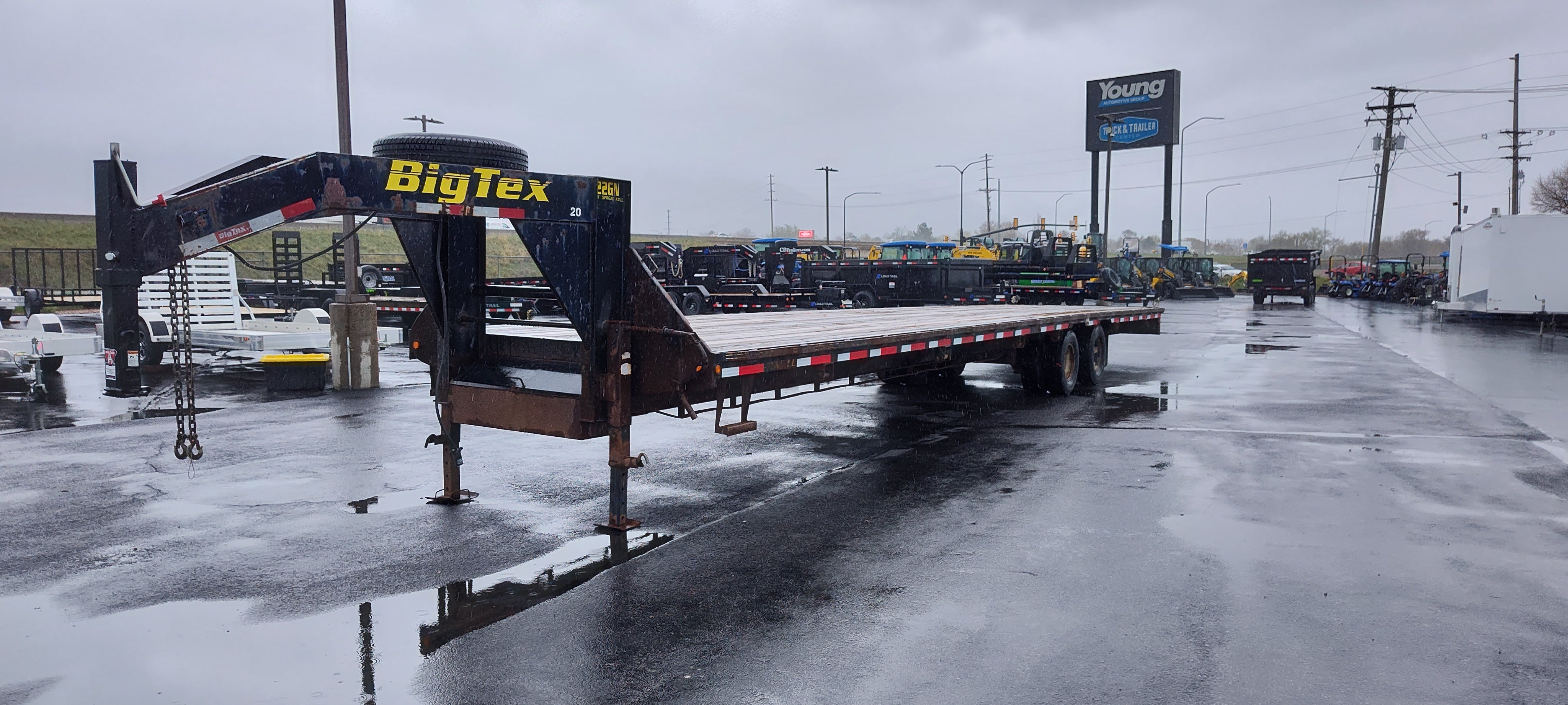 Used Big Tex 40'  Flatbed Trailer