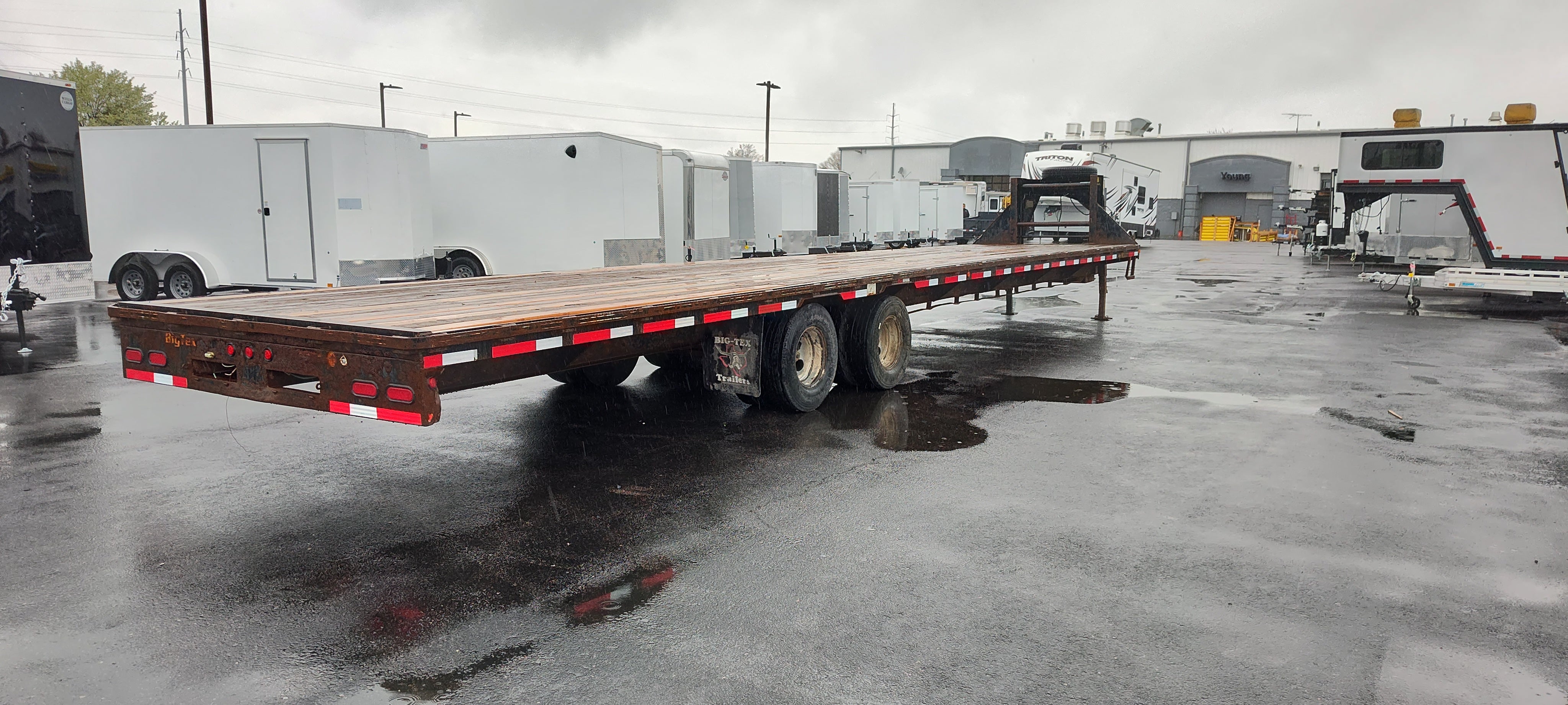 Used Big Tex 40'  Flatbed Trailer