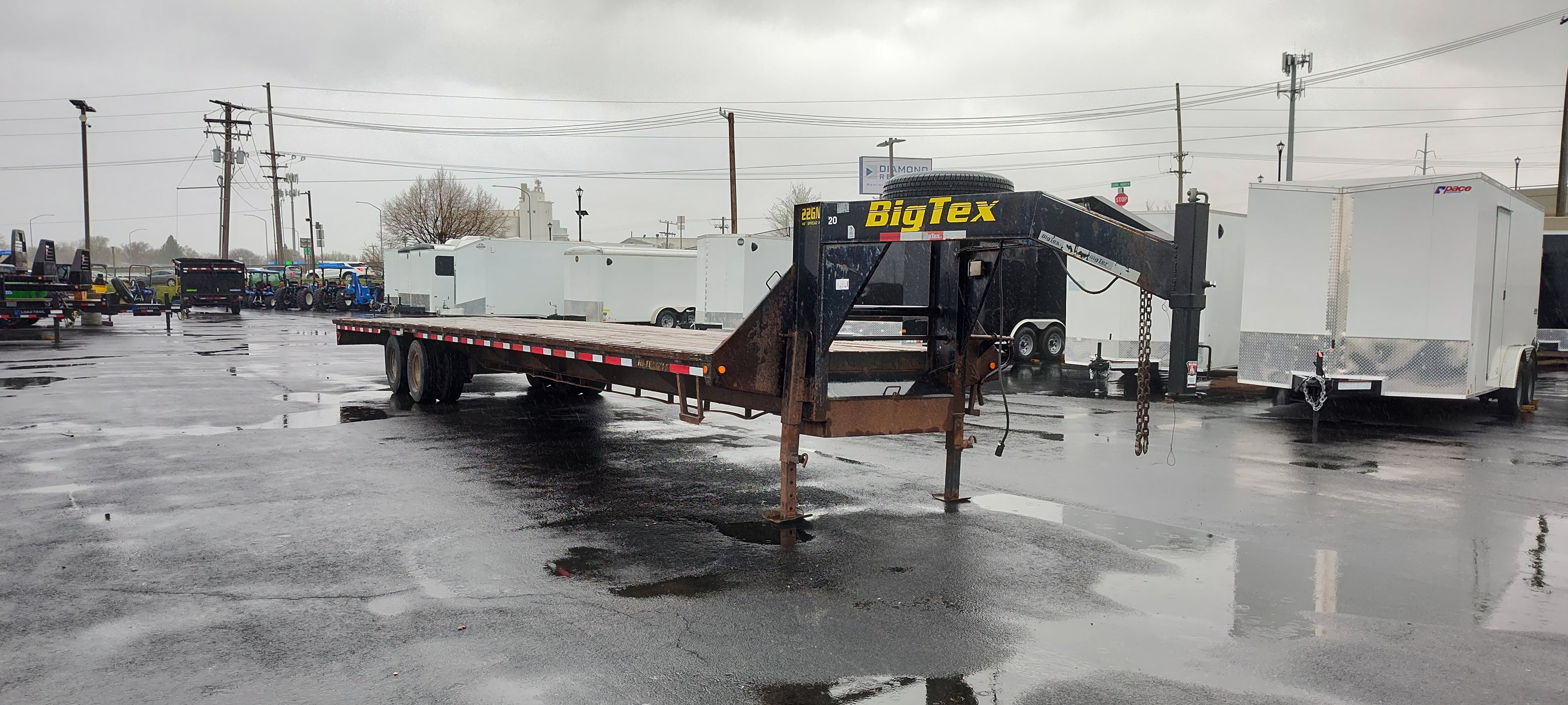 Used Big Tex 40' Gooseneck Flatbed Trailer