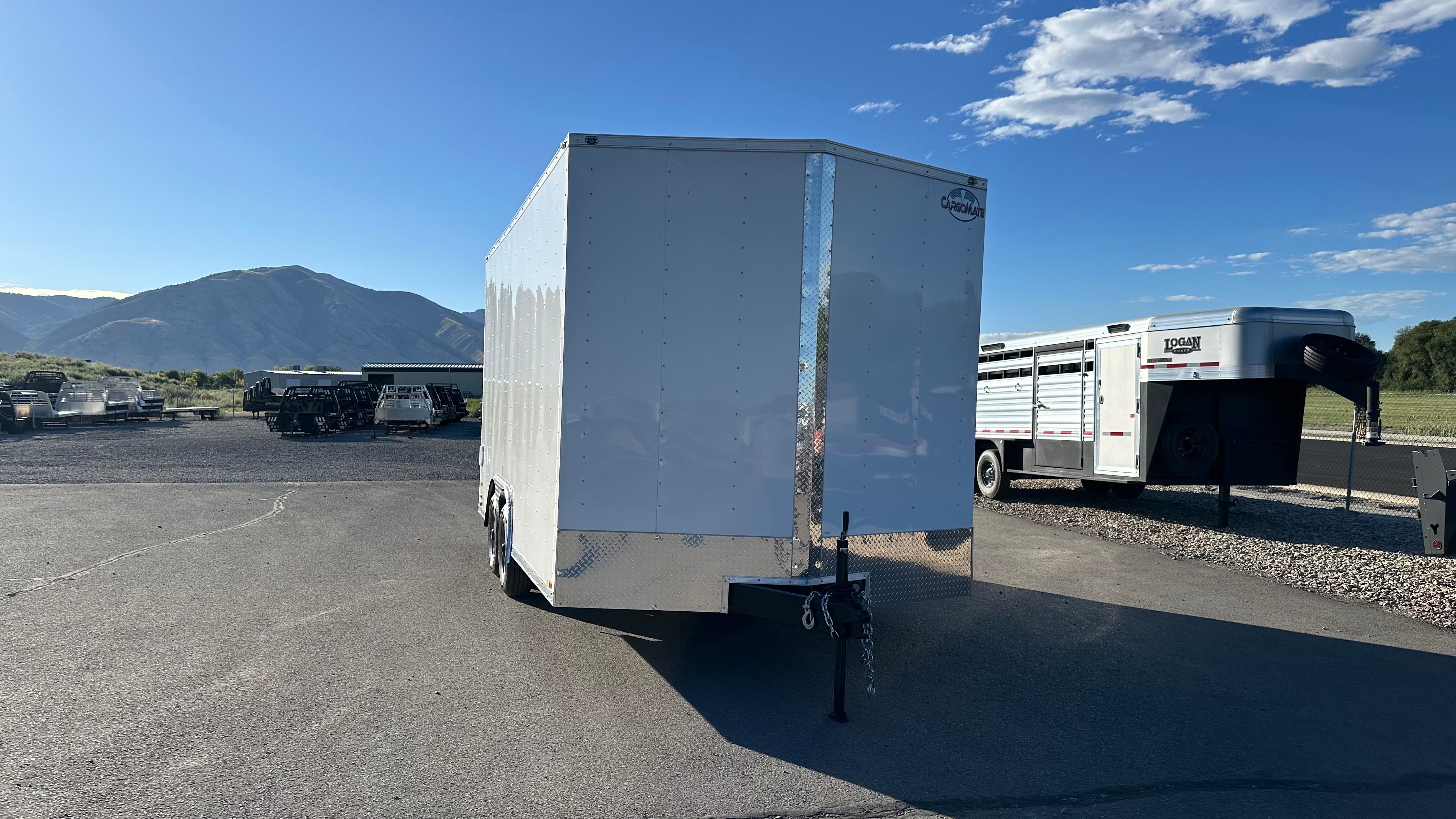 2025 Cargo Mate 8.5X16 Cargo 9.9K with rear ramp 7'6" Tall