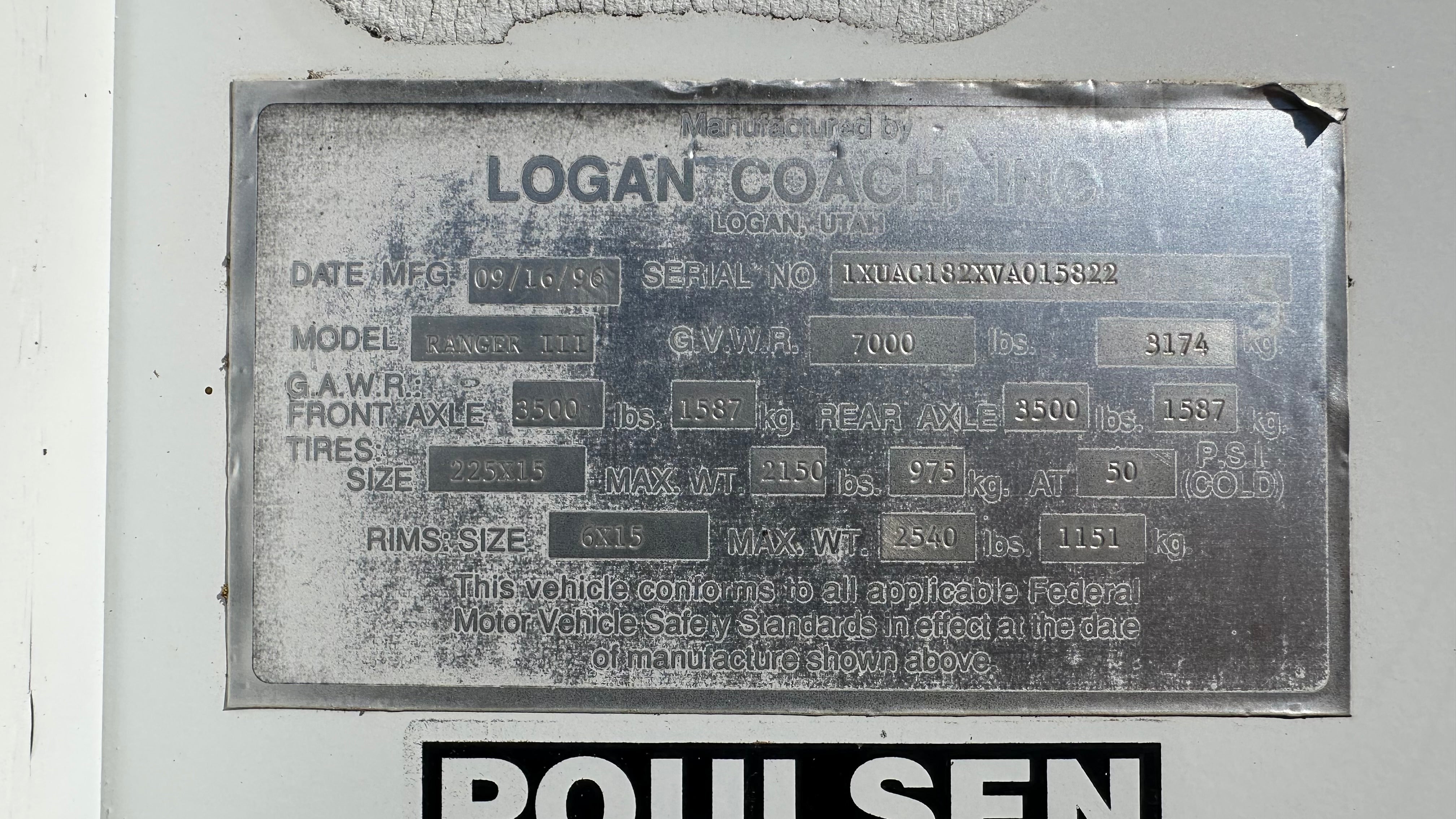 Used Logan Coach 3 Horse Slant Load