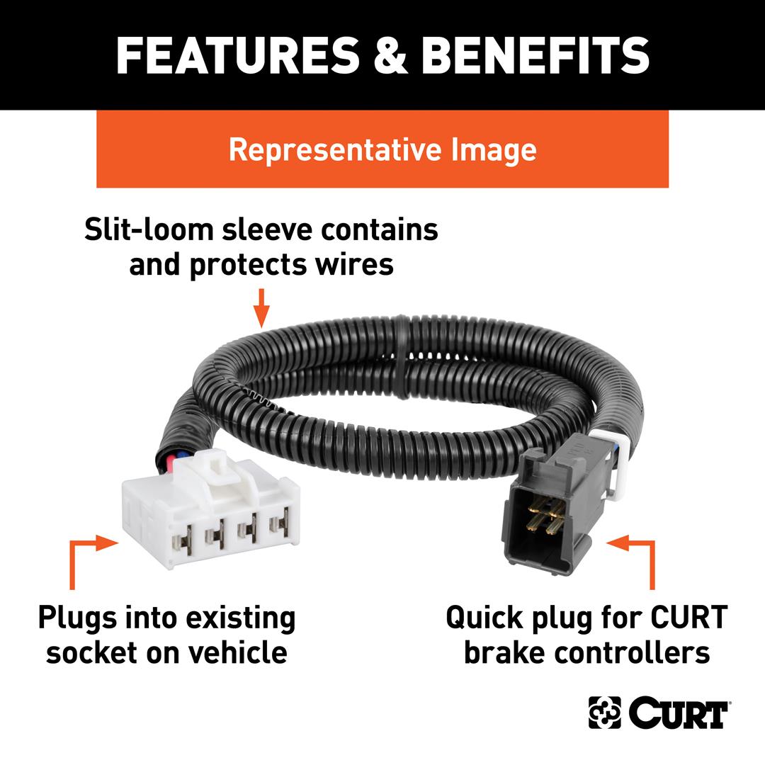 Curt Brake Controller Harness-Select Ram