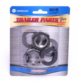 Redline Spindle Nuts With Tang Washers & D-Washers
