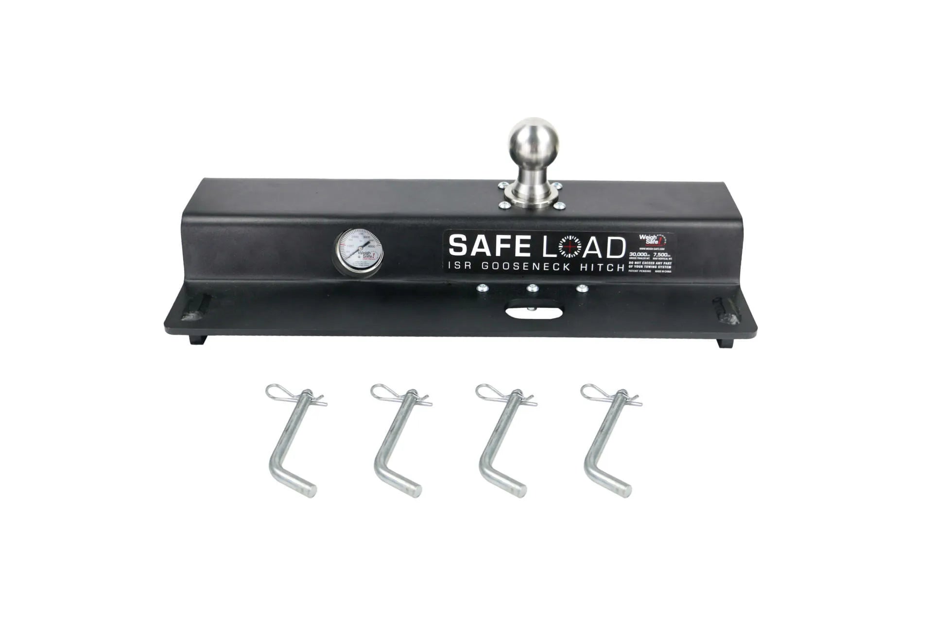Weigh Safe, Safe Load Above Bed ISR Gooseneck Hitch- Stainless Steel