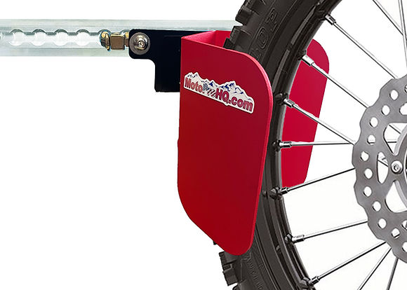 MotoPro HQ L-Track Motorcycle EZ Chock - Wall, Red